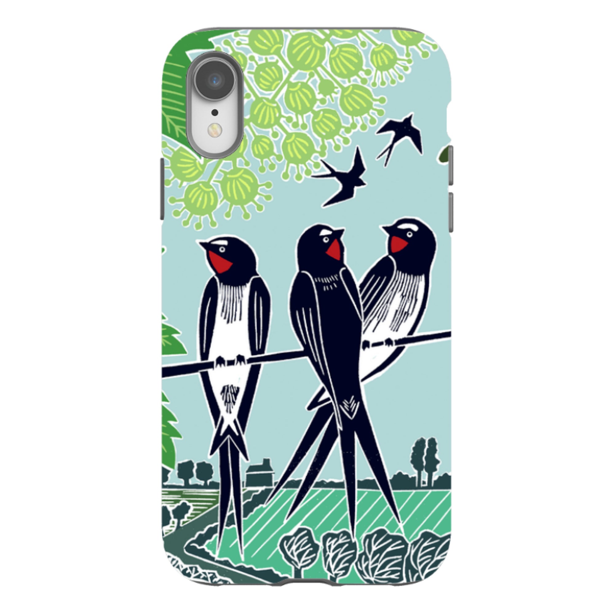 iPhone Tough Case - Swallows By Kate Heiss