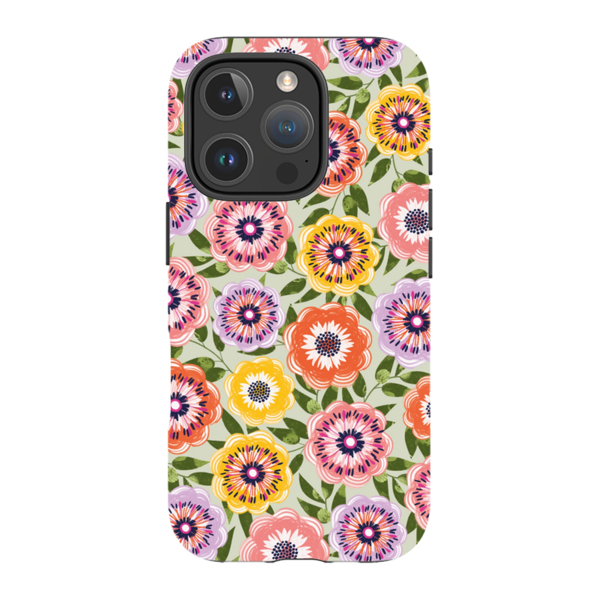 iPhone Tough Case - Bright Blooms II By Ali Brookes