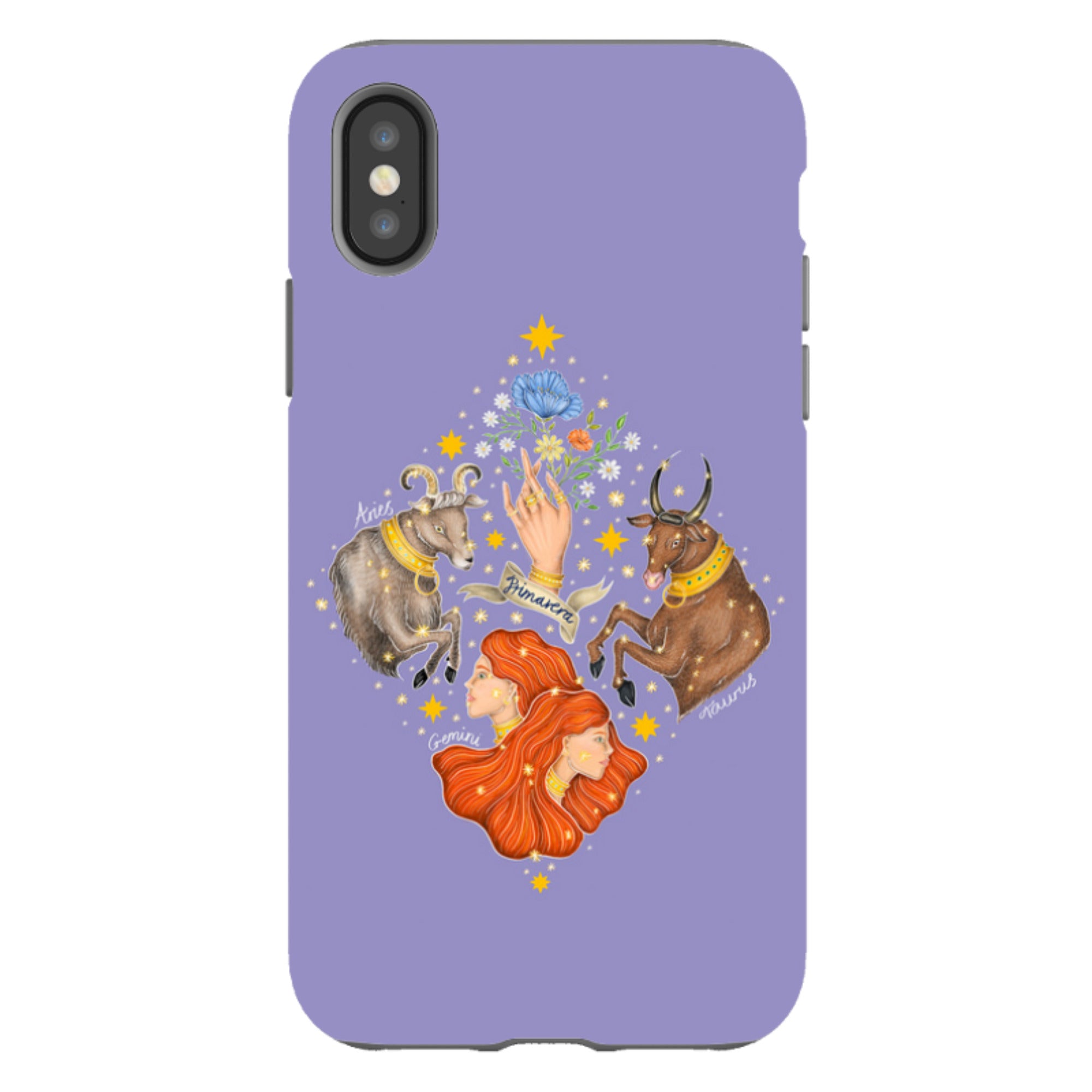 iPhone Tough Case - Spring Zodiac By Catherine Rowe