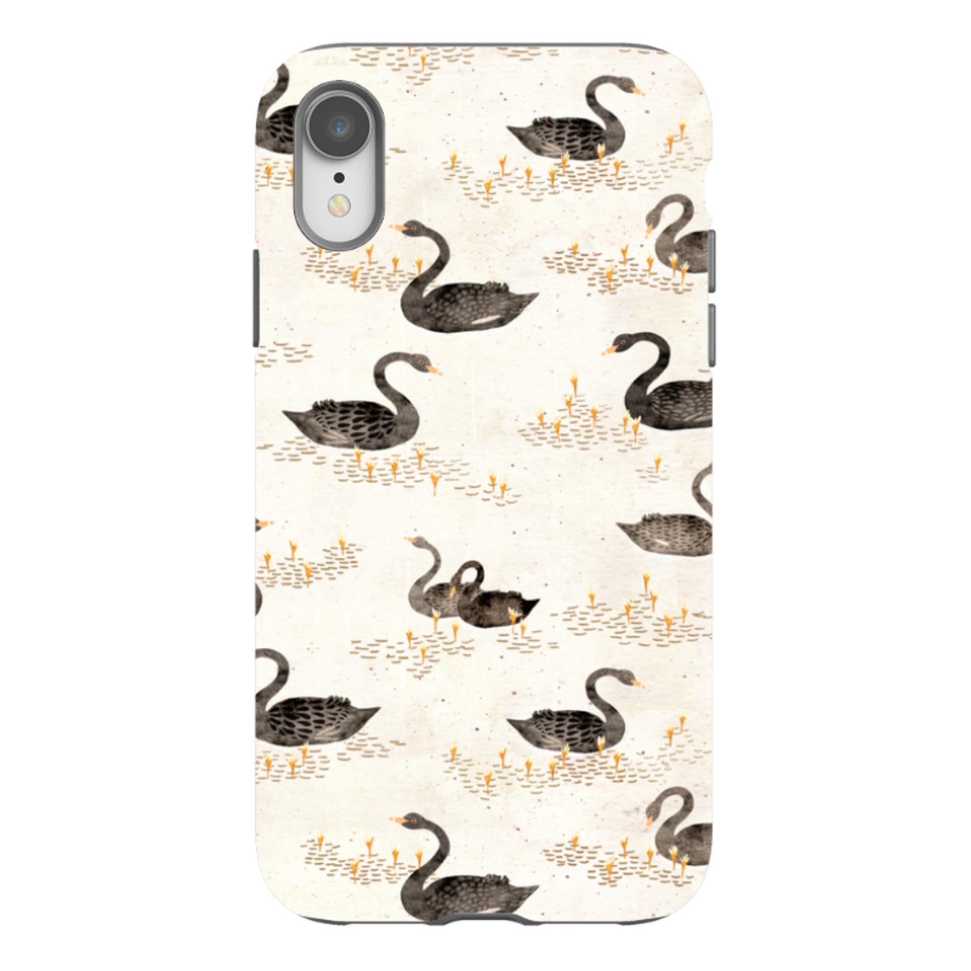 iPhone Tough Case - Swans Cream By Katherine Quinn