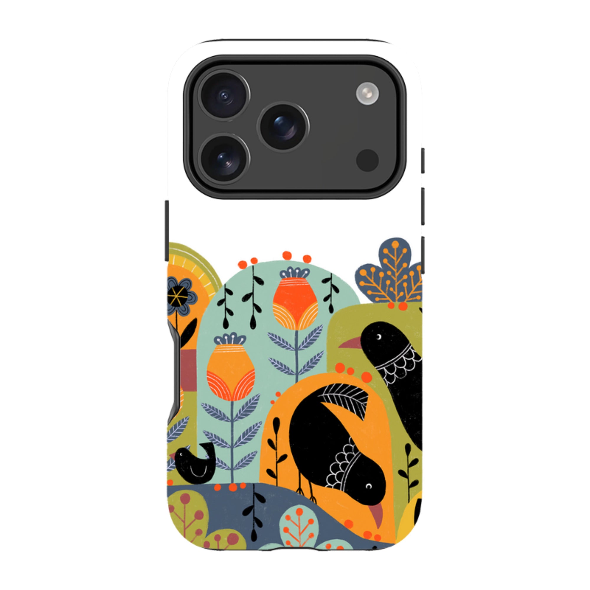 iPhone MagSafe Tough Case -  Folky Birds IV By Suzy Taylor