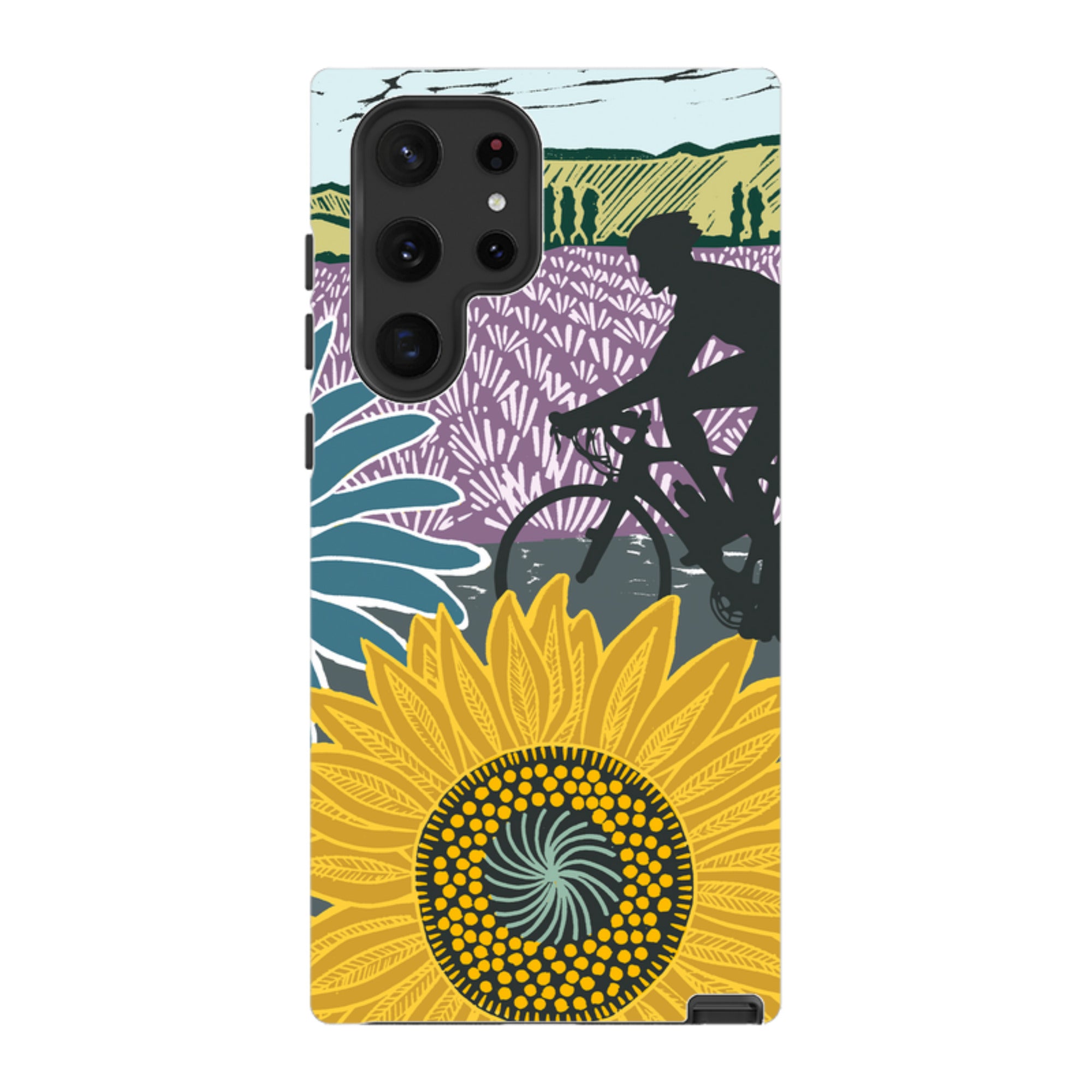 Samsung Tough Case - Bike and Sunflowers By Kate Heiss
