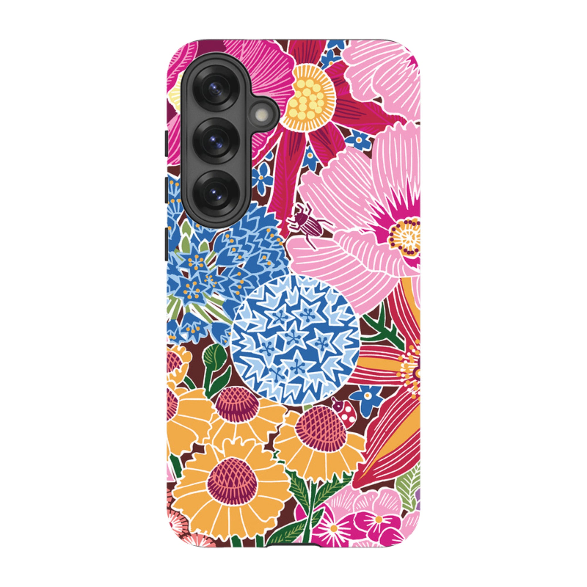 Samsung Tough Case - Jigsaw Floral 2 By kate Heiss
