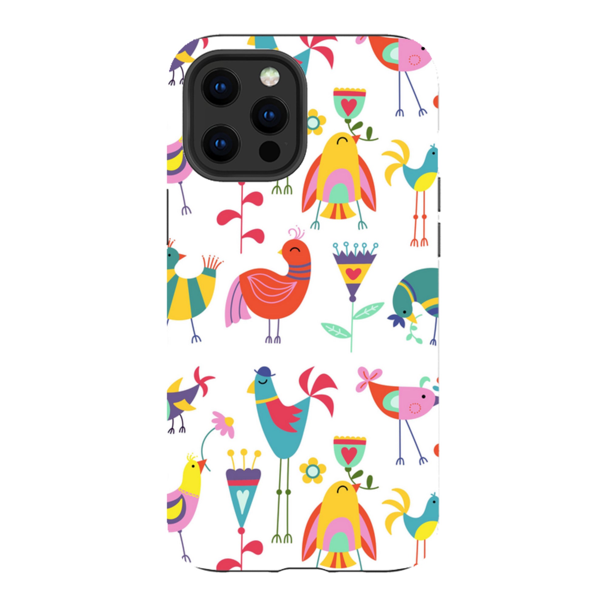 iPhone Tough Case - Folky Birds By Suzy Taylor