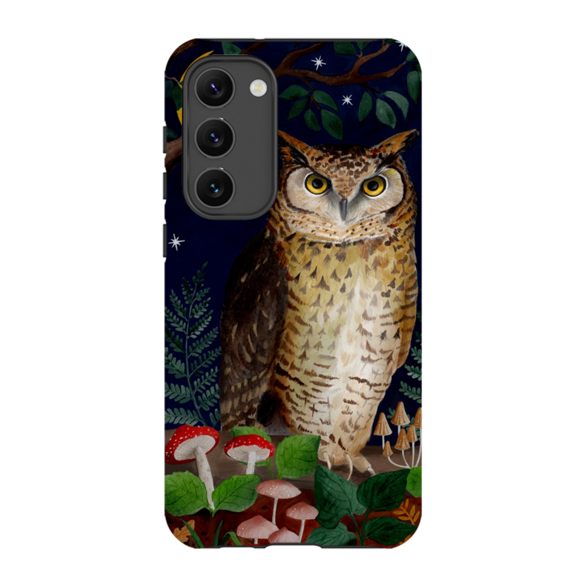 Samsung Tough Case - Mushroom Owl By Bex Parkin