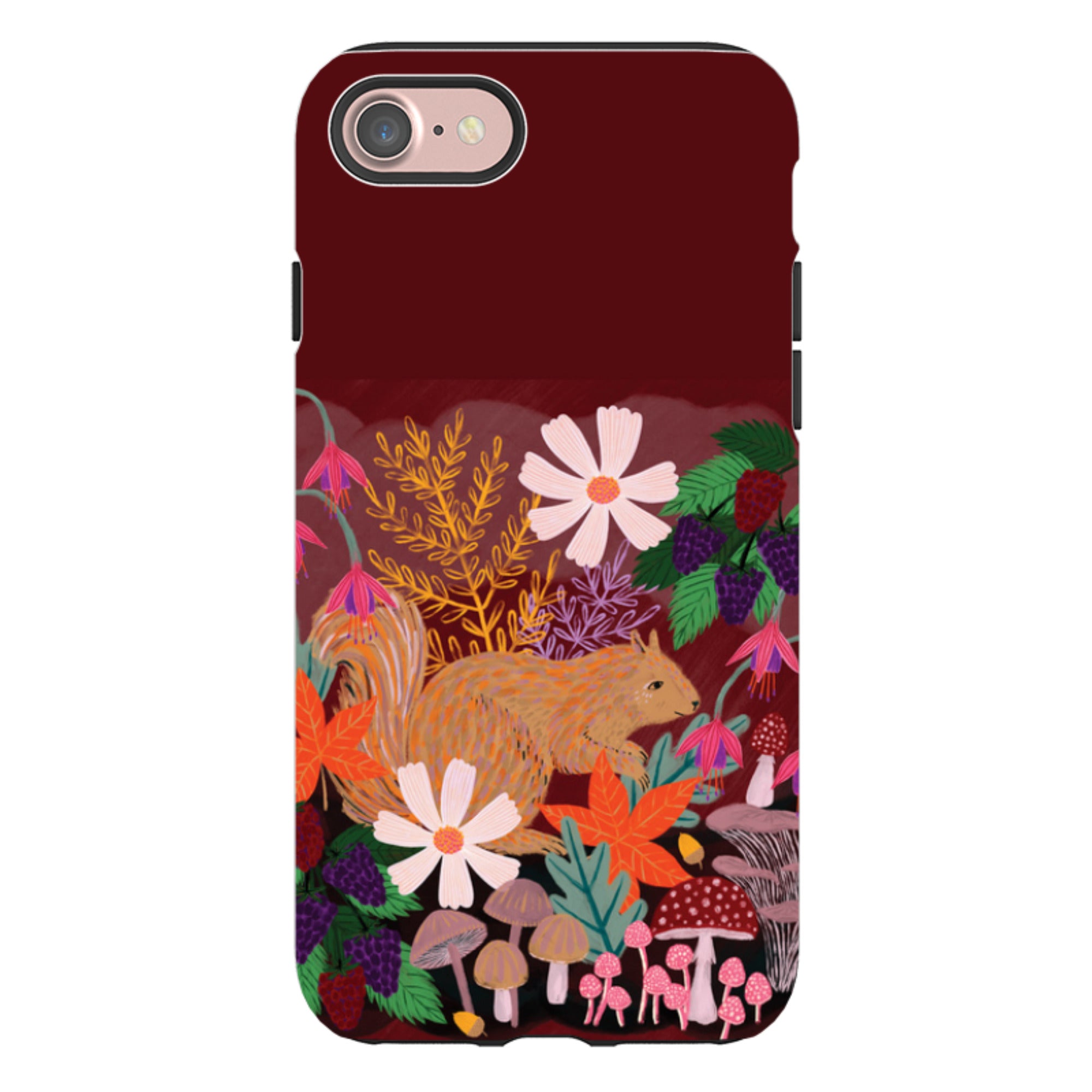 iPhone Tough Case - Autumn Squirrel By Lee Foster Wilson
