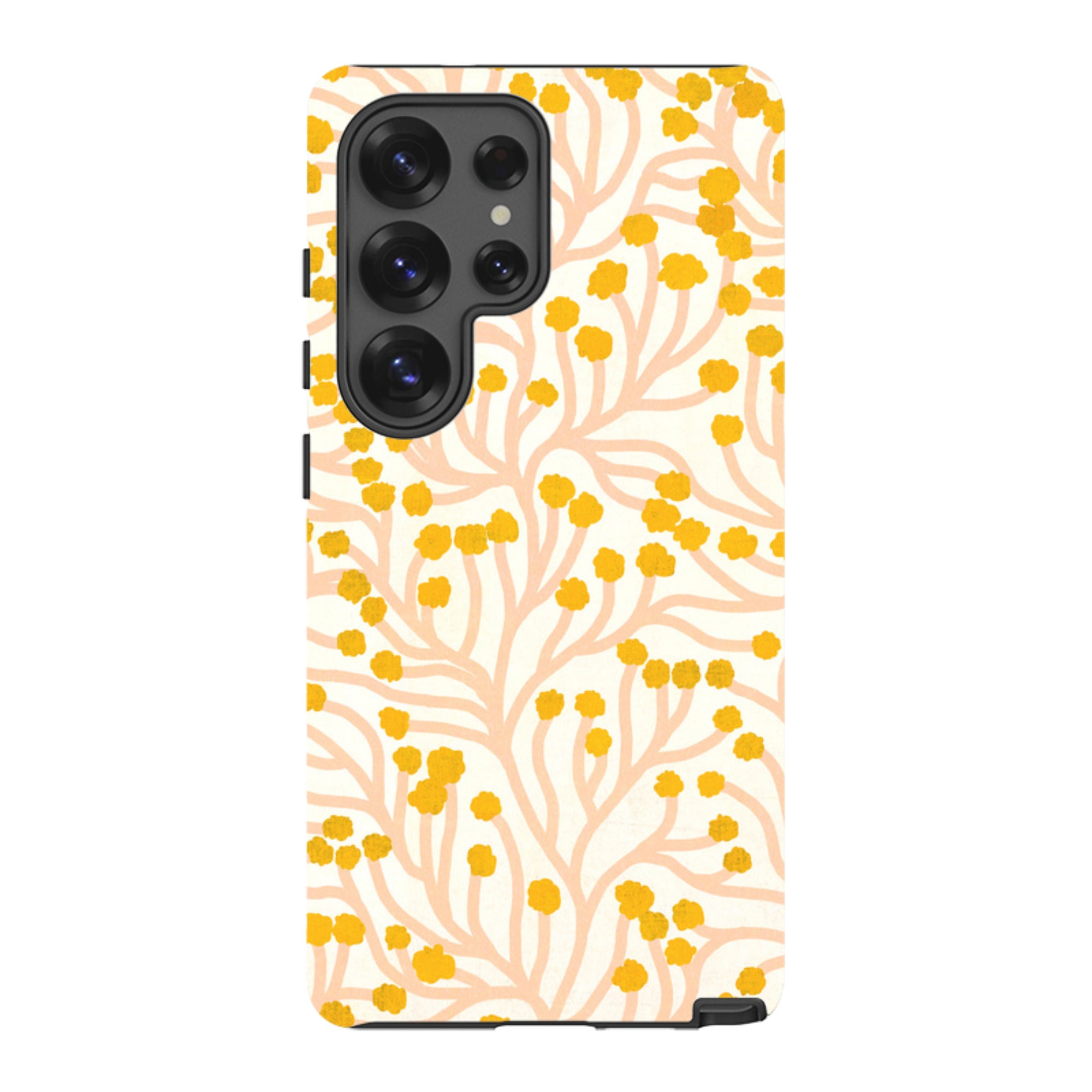 Samsung Tough Case - Vine Pink and Ochre By Katherine Quinn