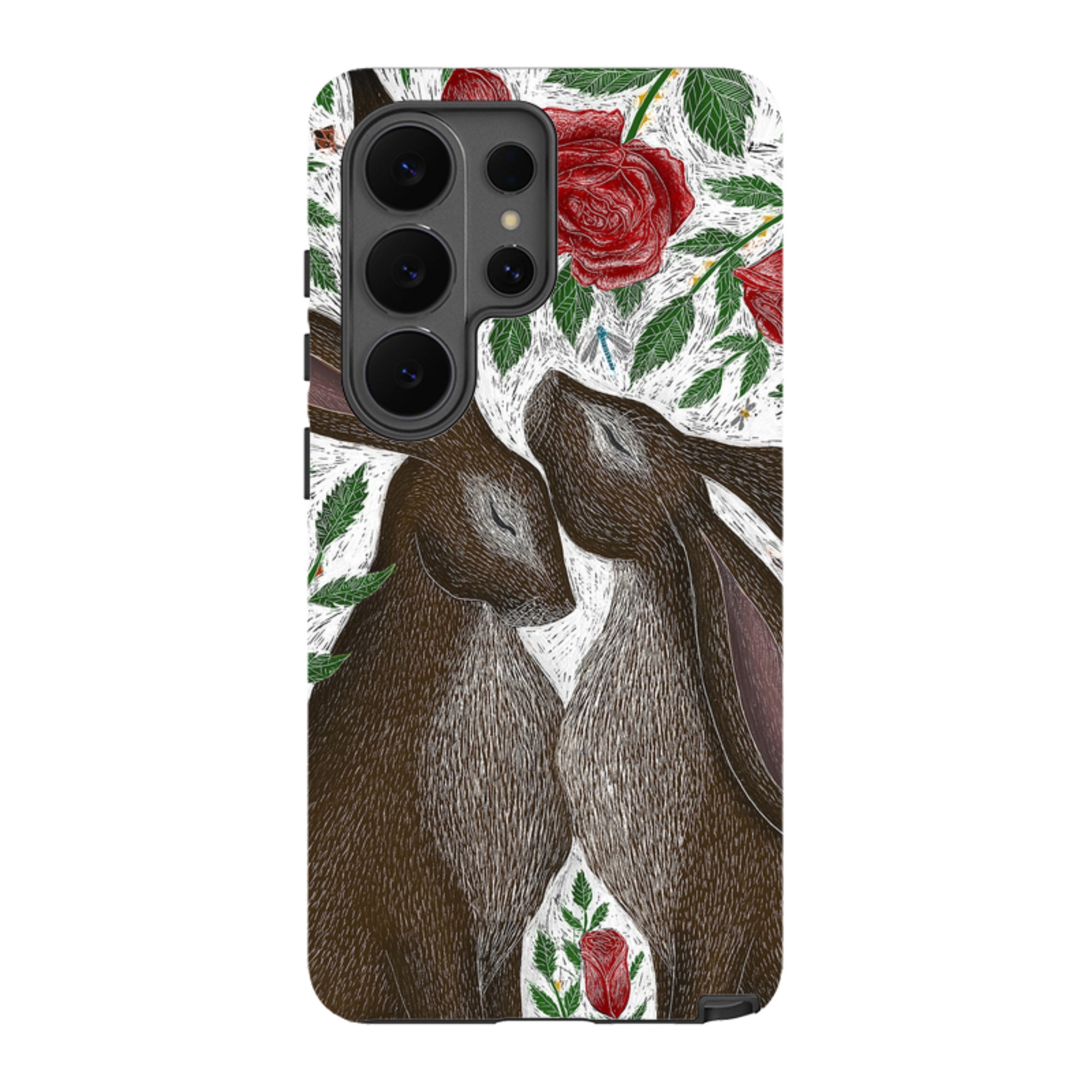 Samsung Tough Case - Hares And Red Roses By Catherine Rowe