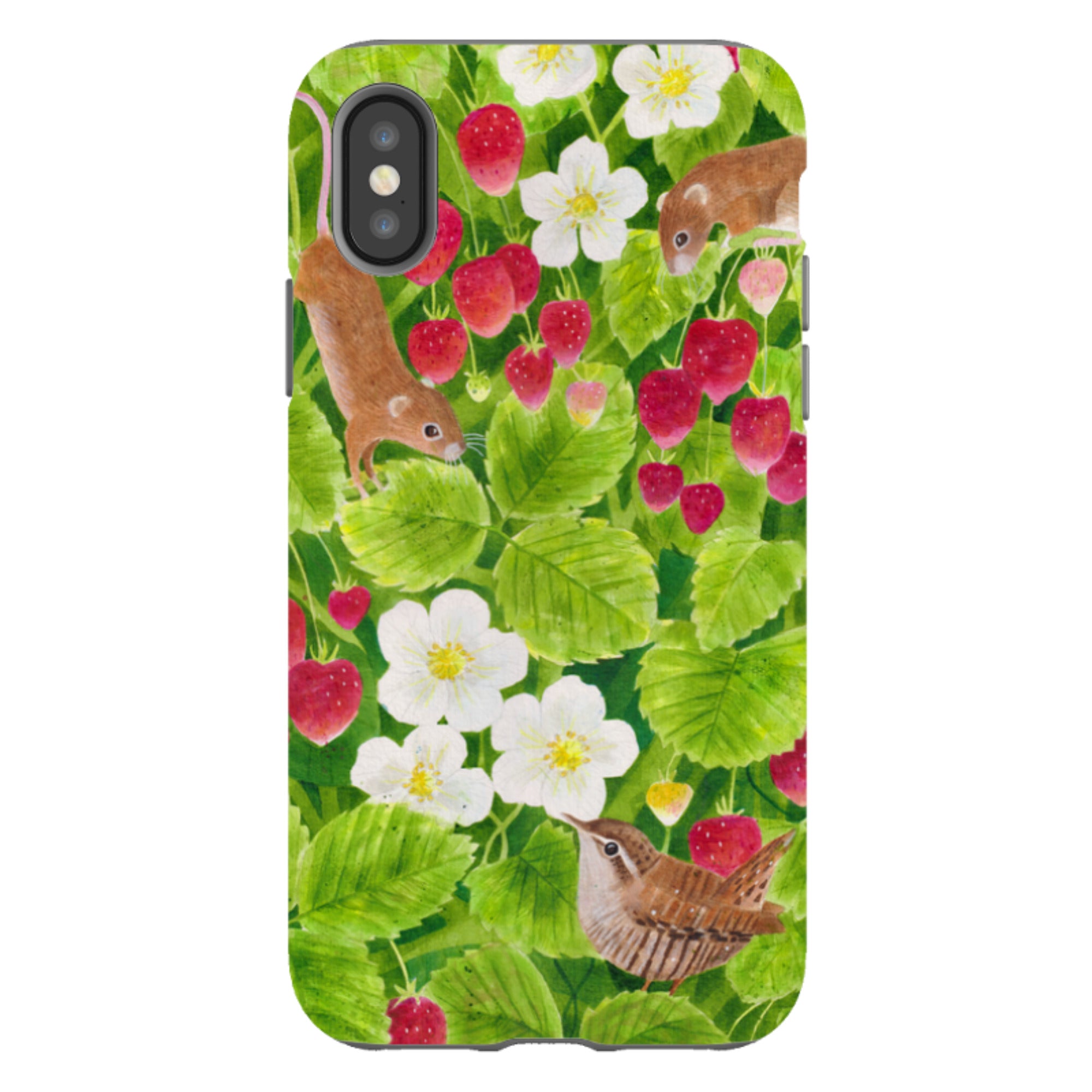 iPhone Tough Case - Strawberry Thieves By Bex Parkin