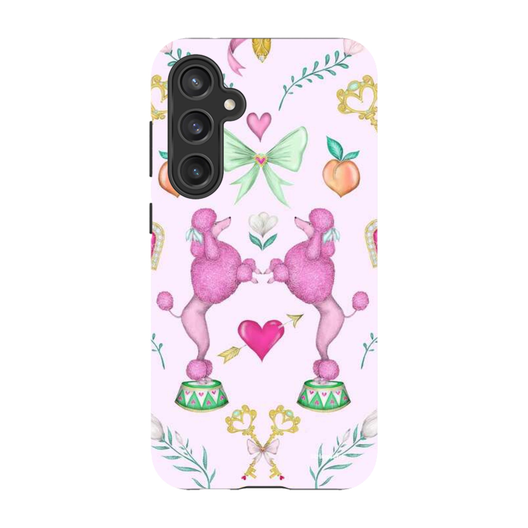 Samsung Tough Case - Pink Poodle Parlour Sugar By Catherine Rowe