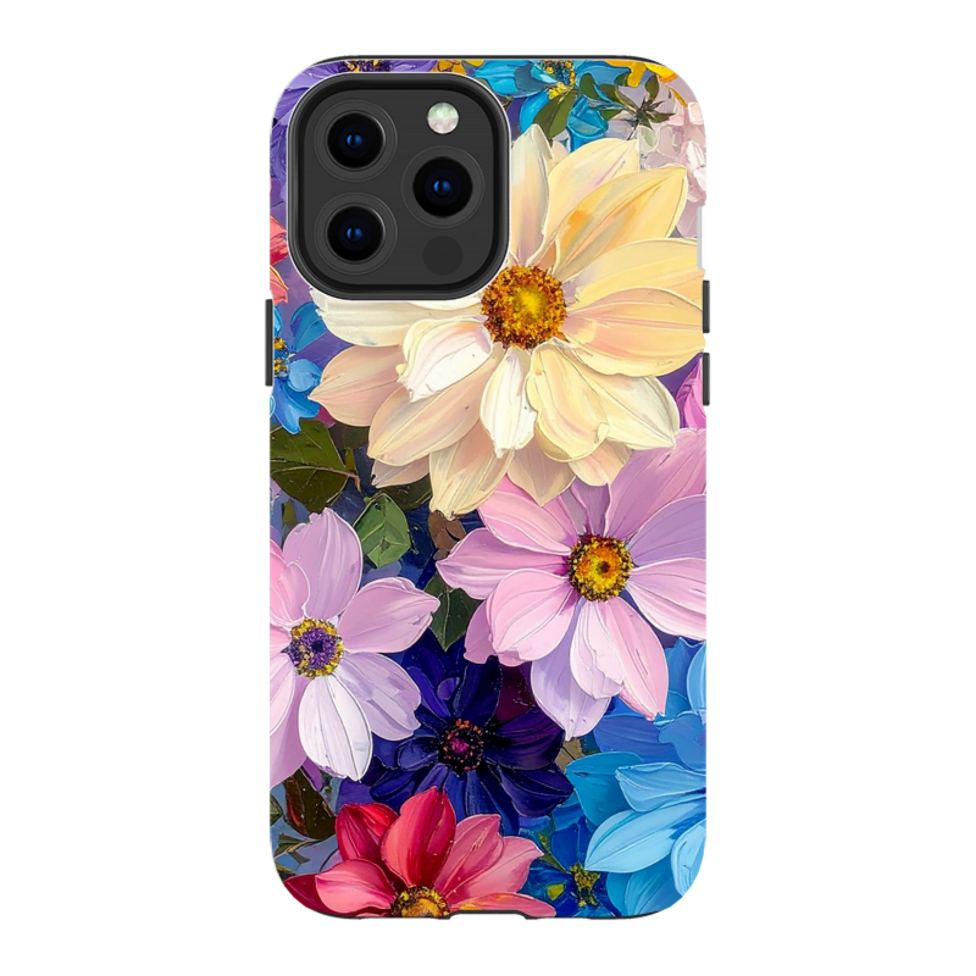 iPhone MagSafe Tough Case - Summer Floral Blue Garden