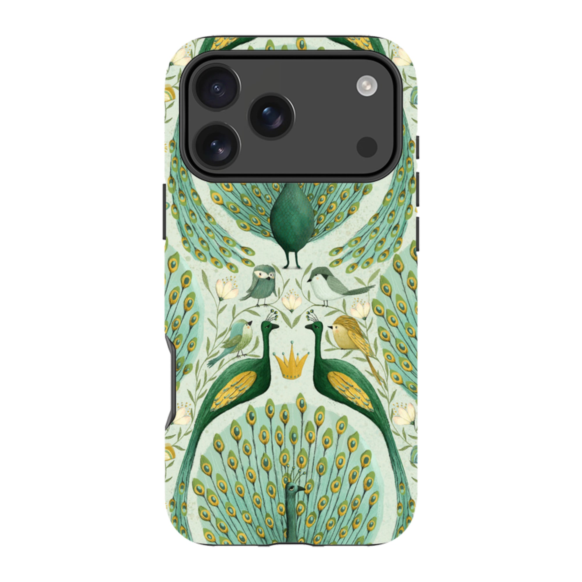 iPhone Tough Case - Peacock Pattern By Maja Lindberg