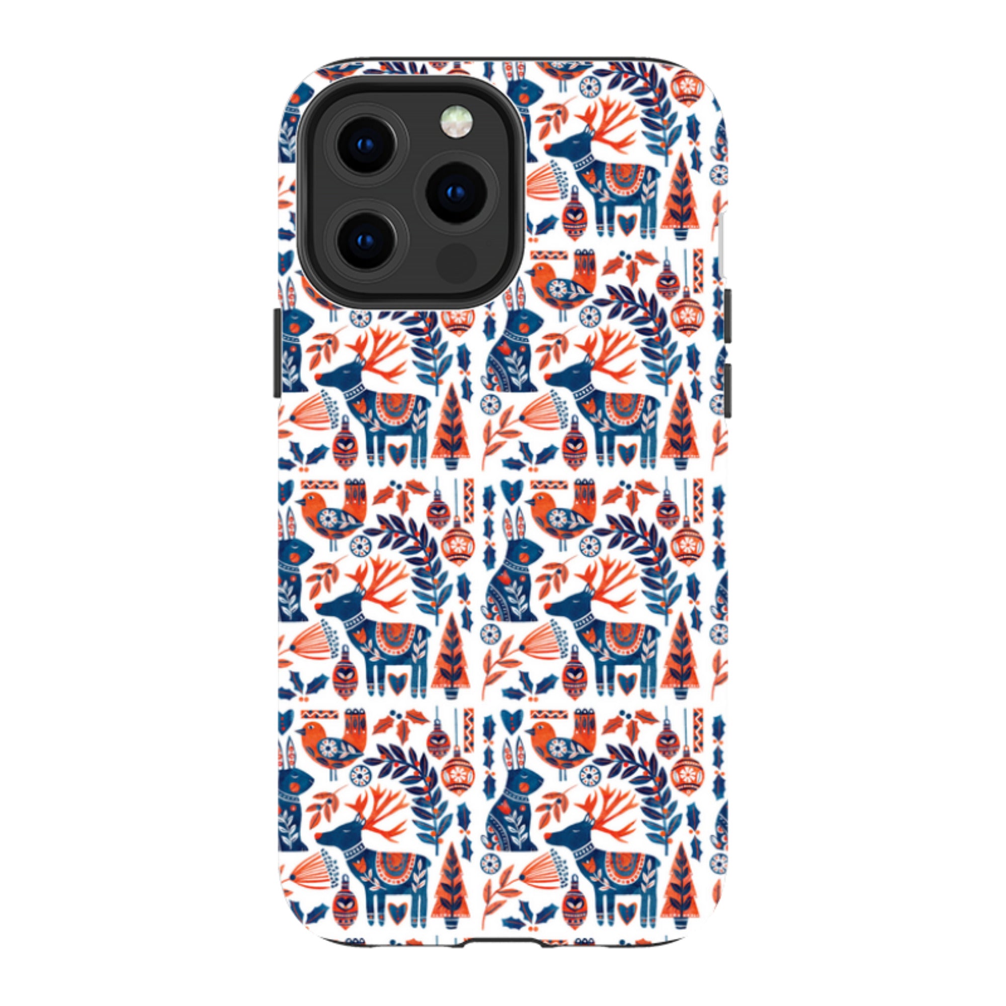 iPhone Tough Case - Scandi Animals By Tracey English