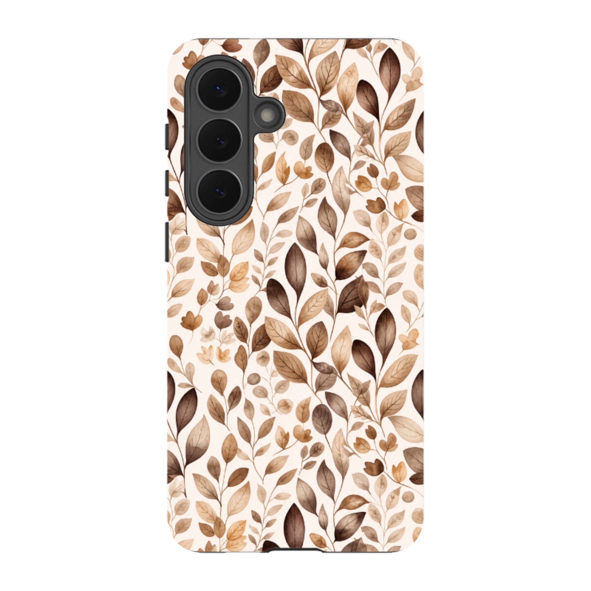 Samsung Tough Case - Beige Aesthetic Leaves