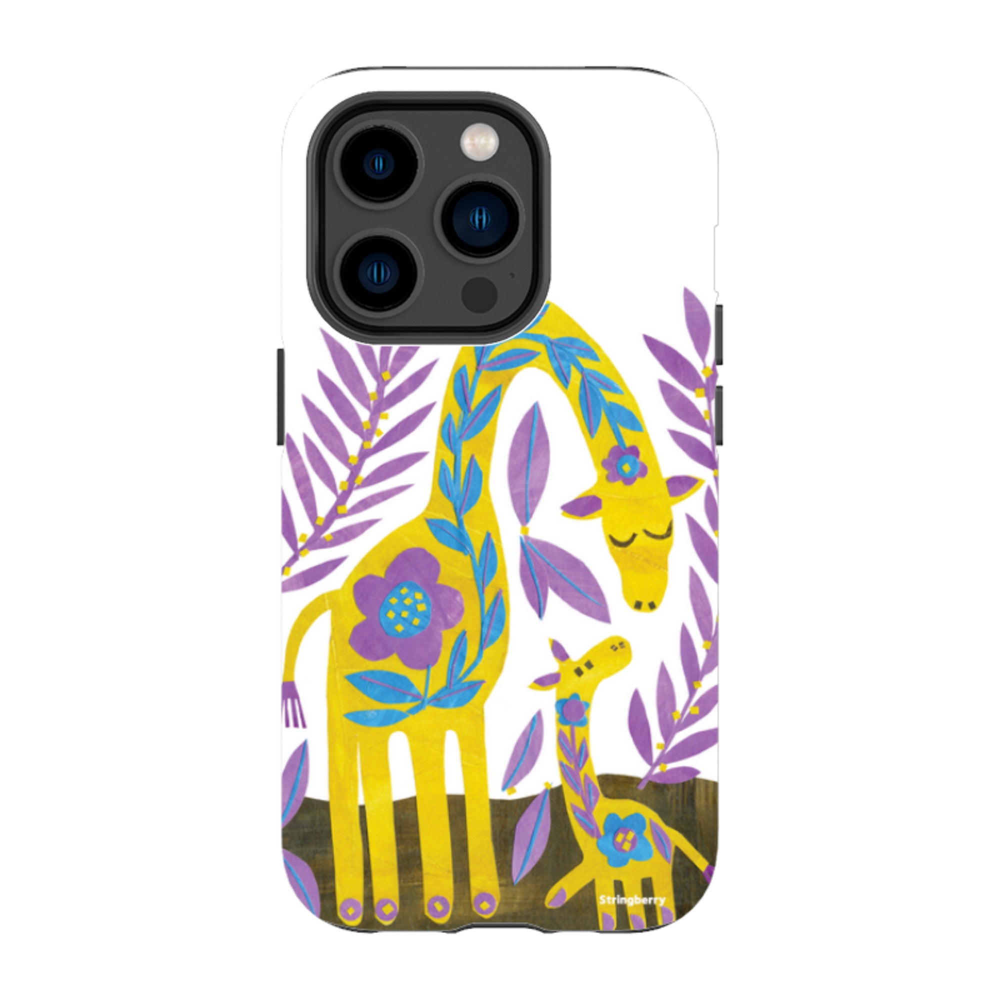 iPhone MagSafe Tough Case - Folk Giraffes By Tracey English