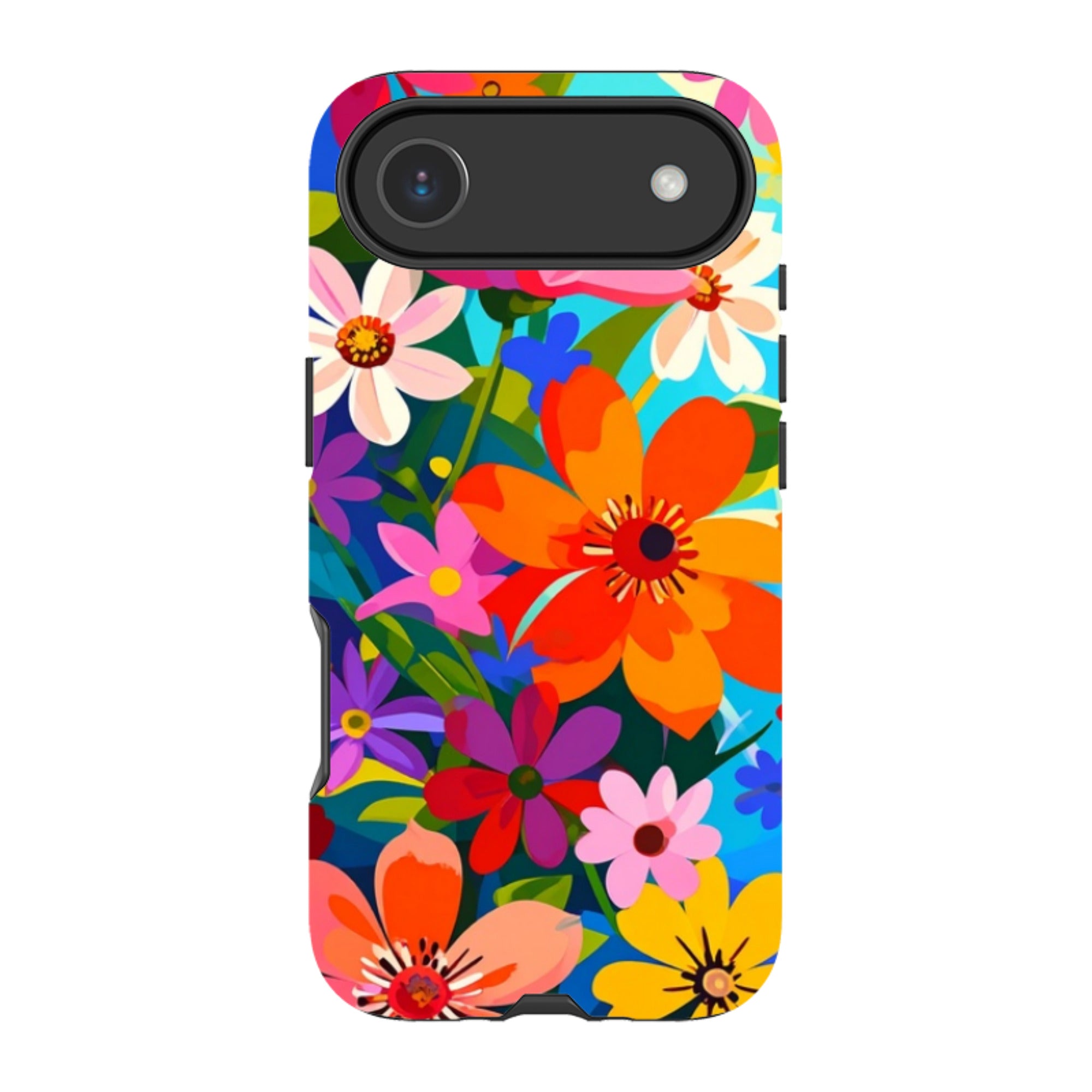 iPhone MagSafe Tough Case - Rainbow Floral