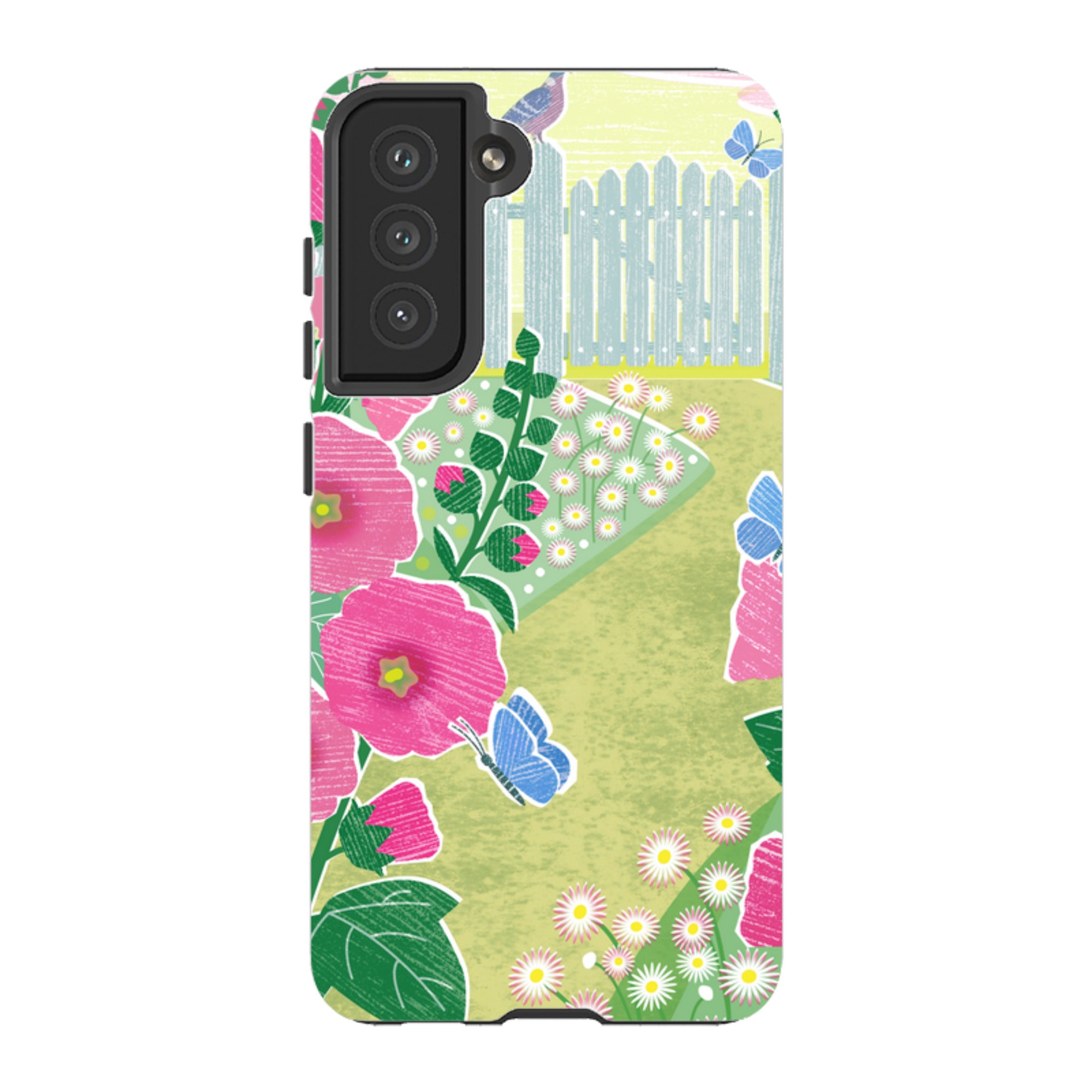 Samsung Tough Case - Hollyhocks By Liane Payne