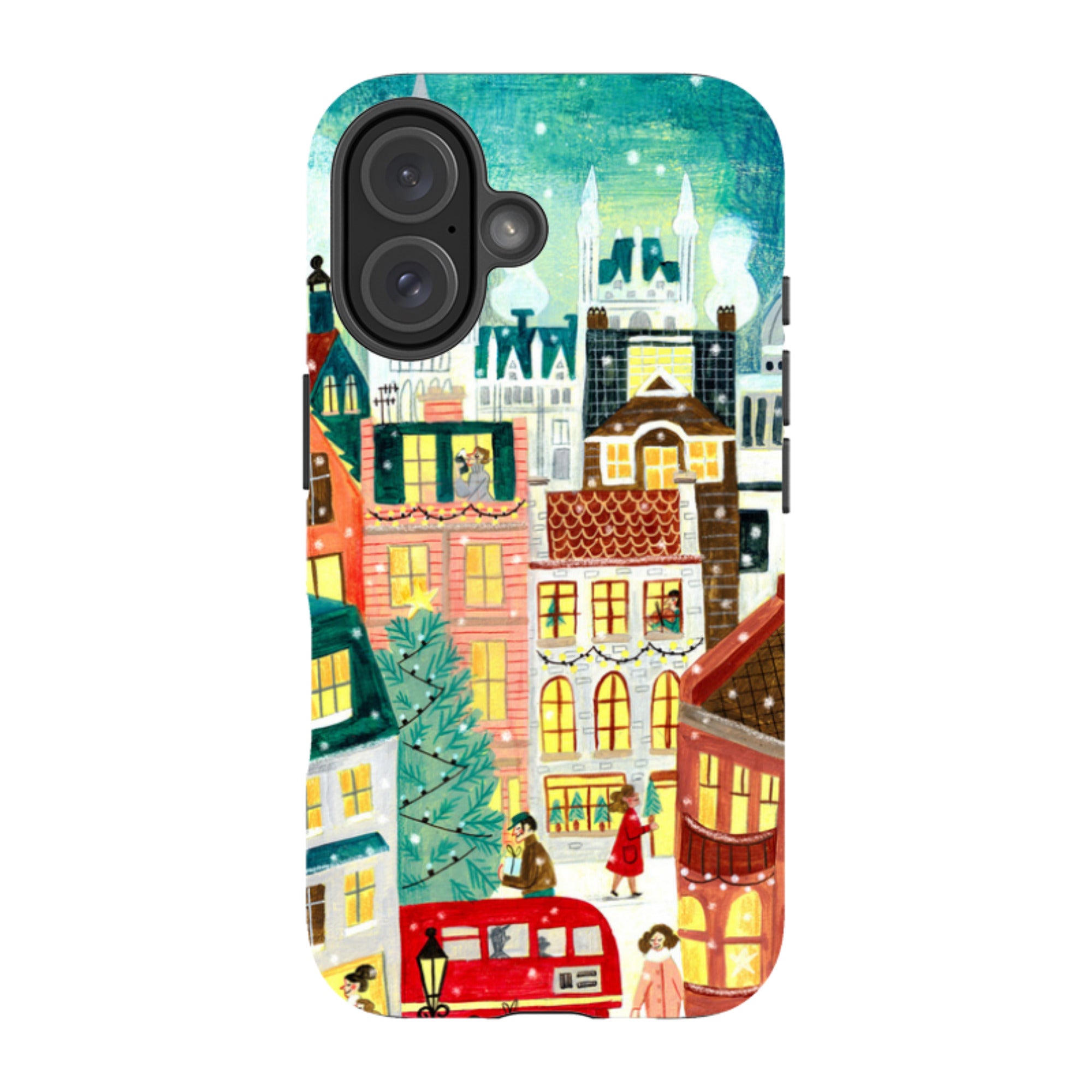 iPhone Tough Case - Xmas In London By Caroline Bonne Muller