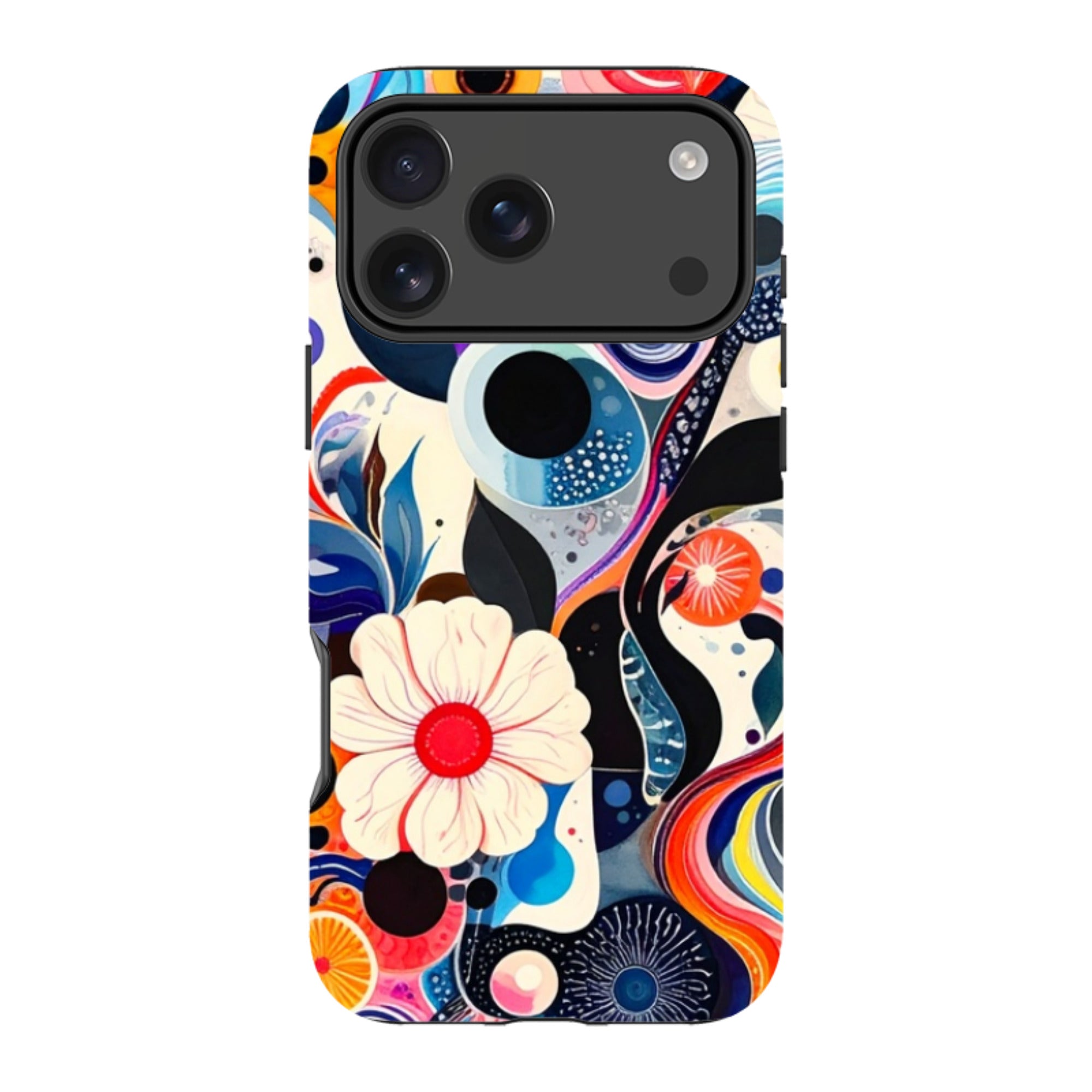 iPhone Tough Case - Floral Marble