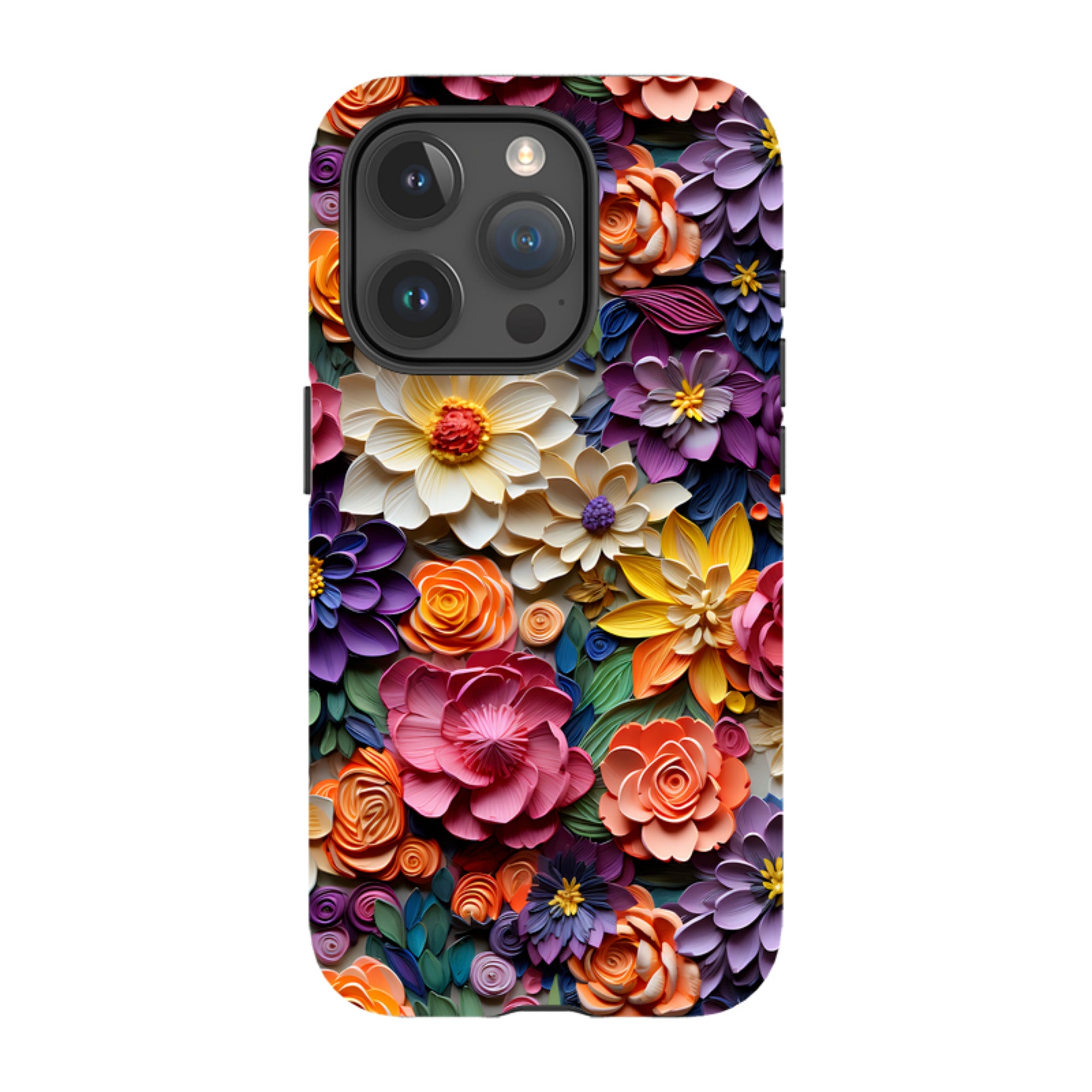 iPhone Tough Case -Violet Floral