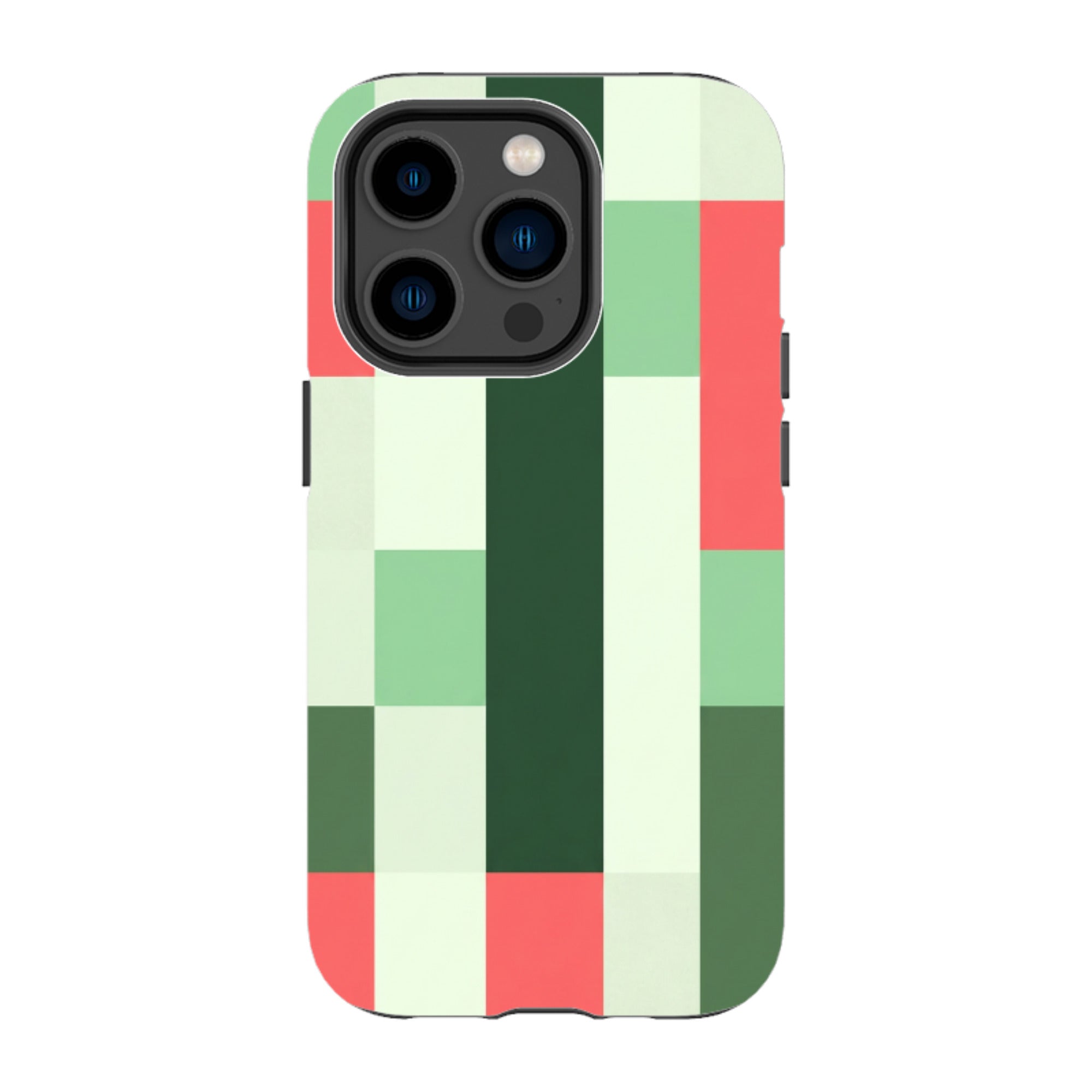 iPhone Tough Case - Retro Abstract Gingham