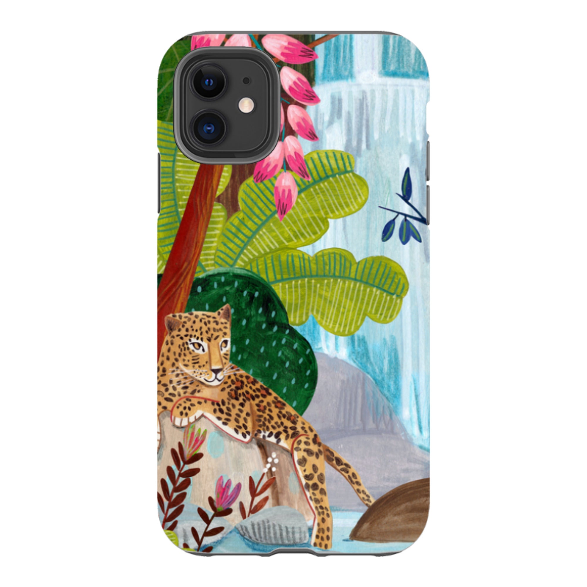 iPhone Tough Case - Waterfall Leopard By Caroline Bonne Muller