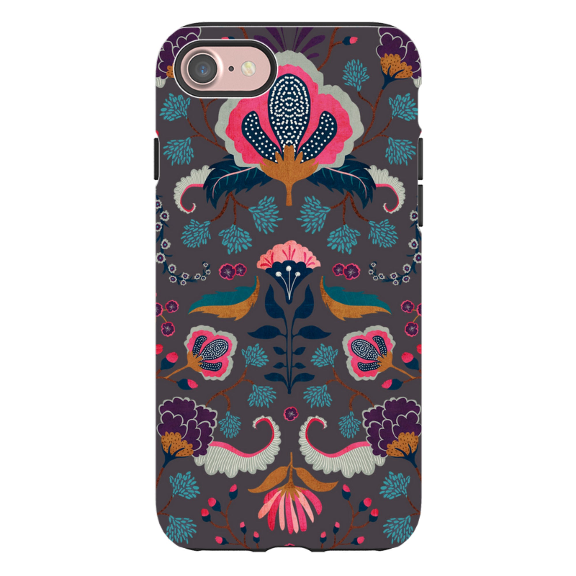 iPhone Tough Case - Folk Floral II By Katherine Quinn