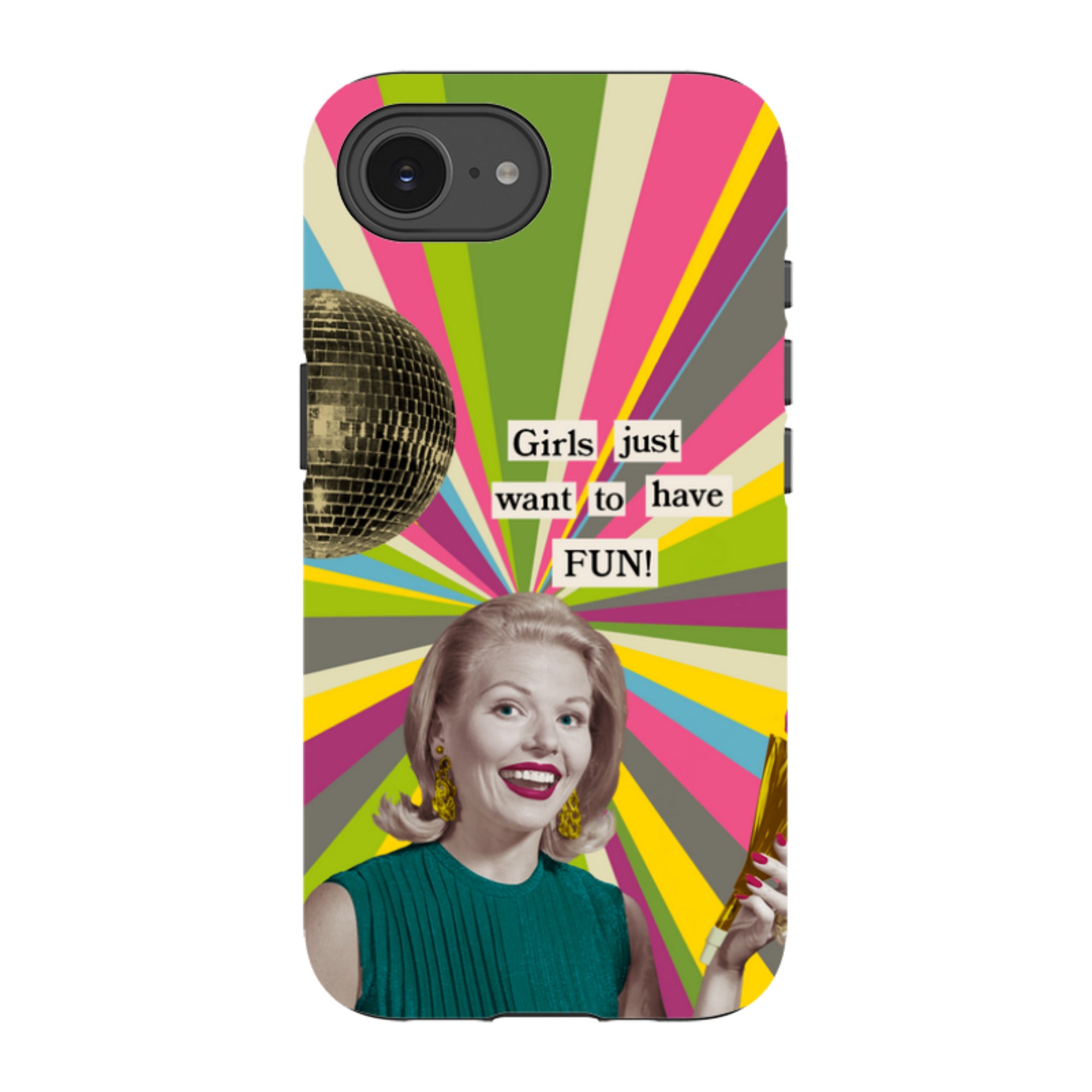 iPhone Tough Case - Girls want to have fun By Clare Jordan