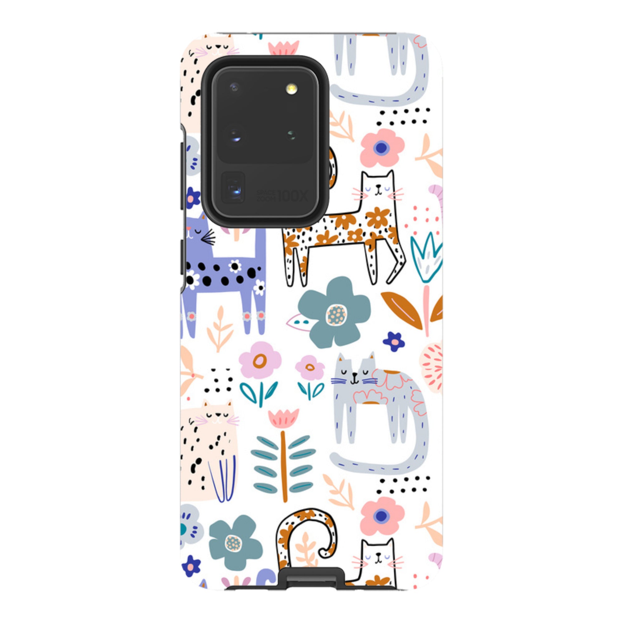 Samsung Tough Case - Floral Cats