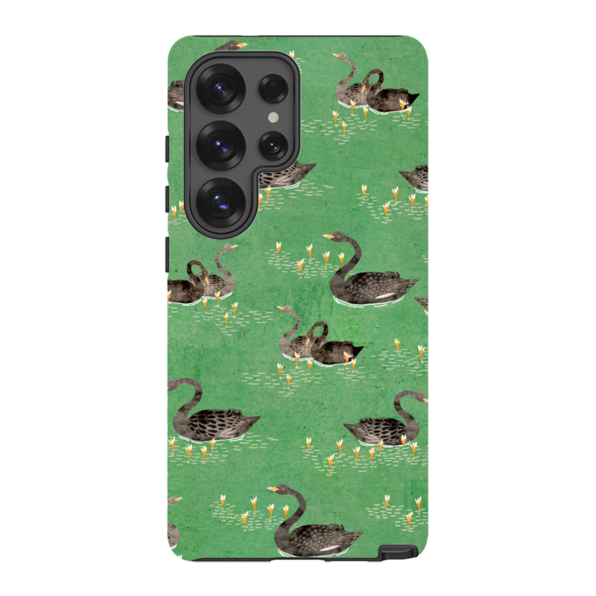 Samsung Tough Case - Swans Green By Katherine Quinn