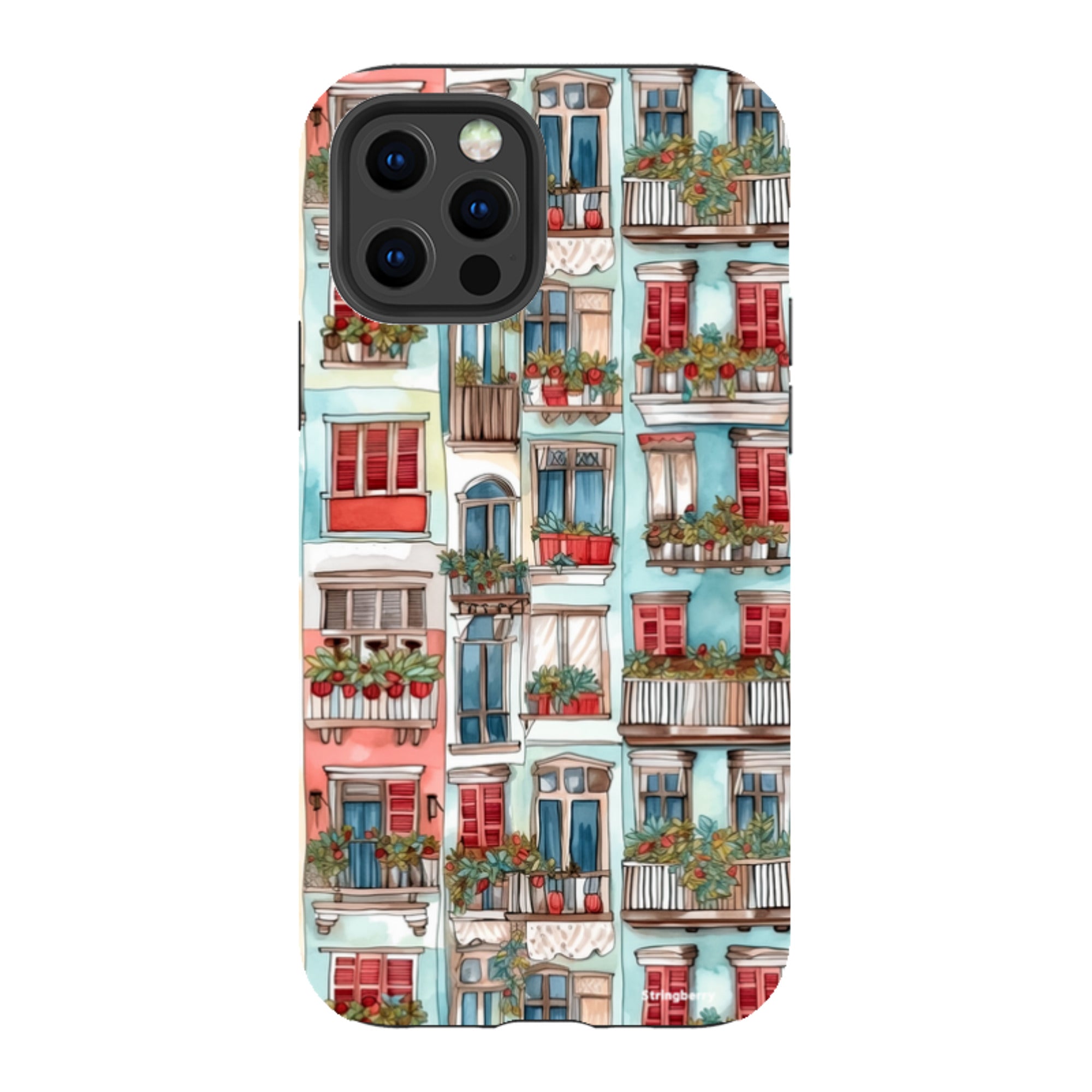 iPhone Tough Case - Floral Balcony
