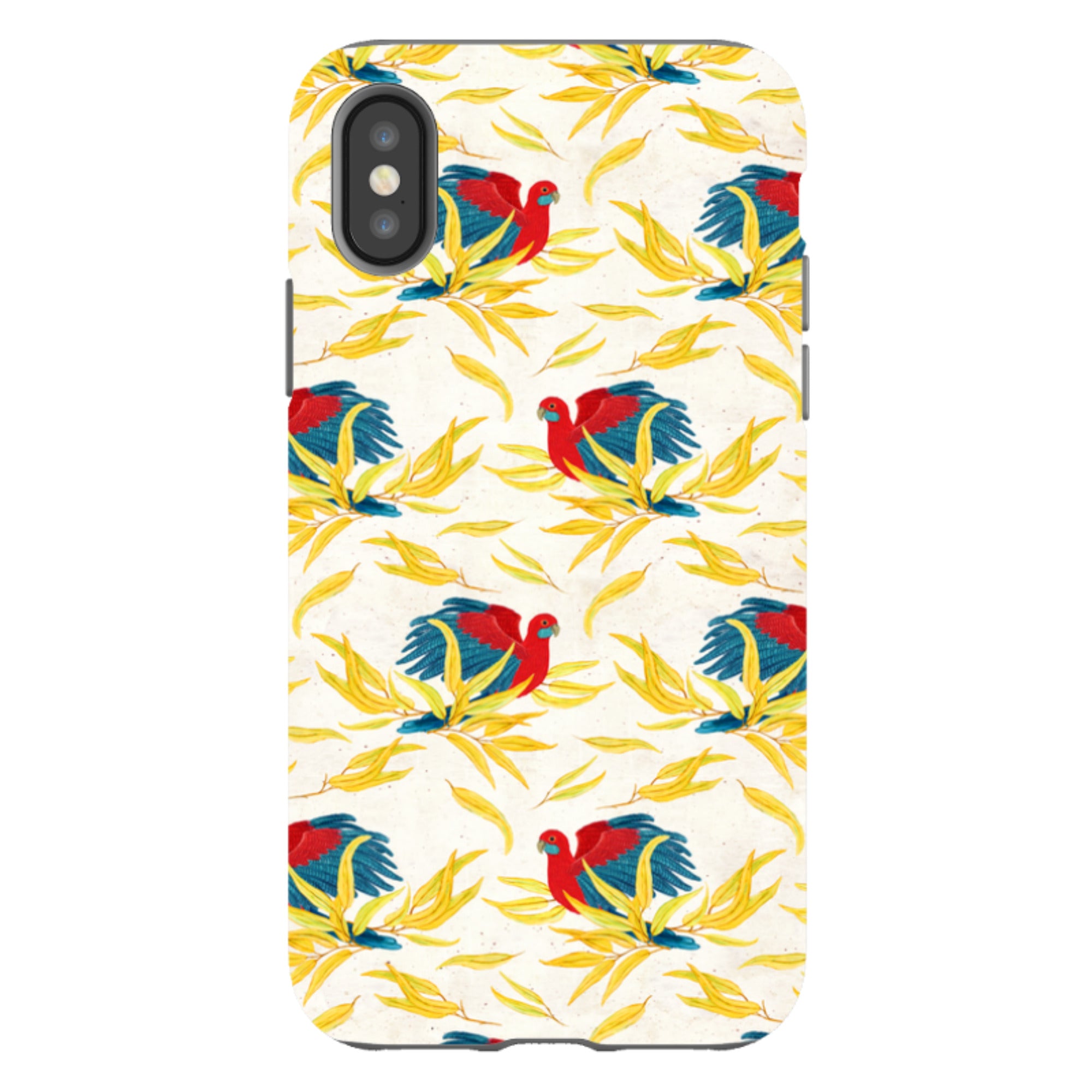 iPhone Tough Case - Crimson Rosella By Katherine Quinn