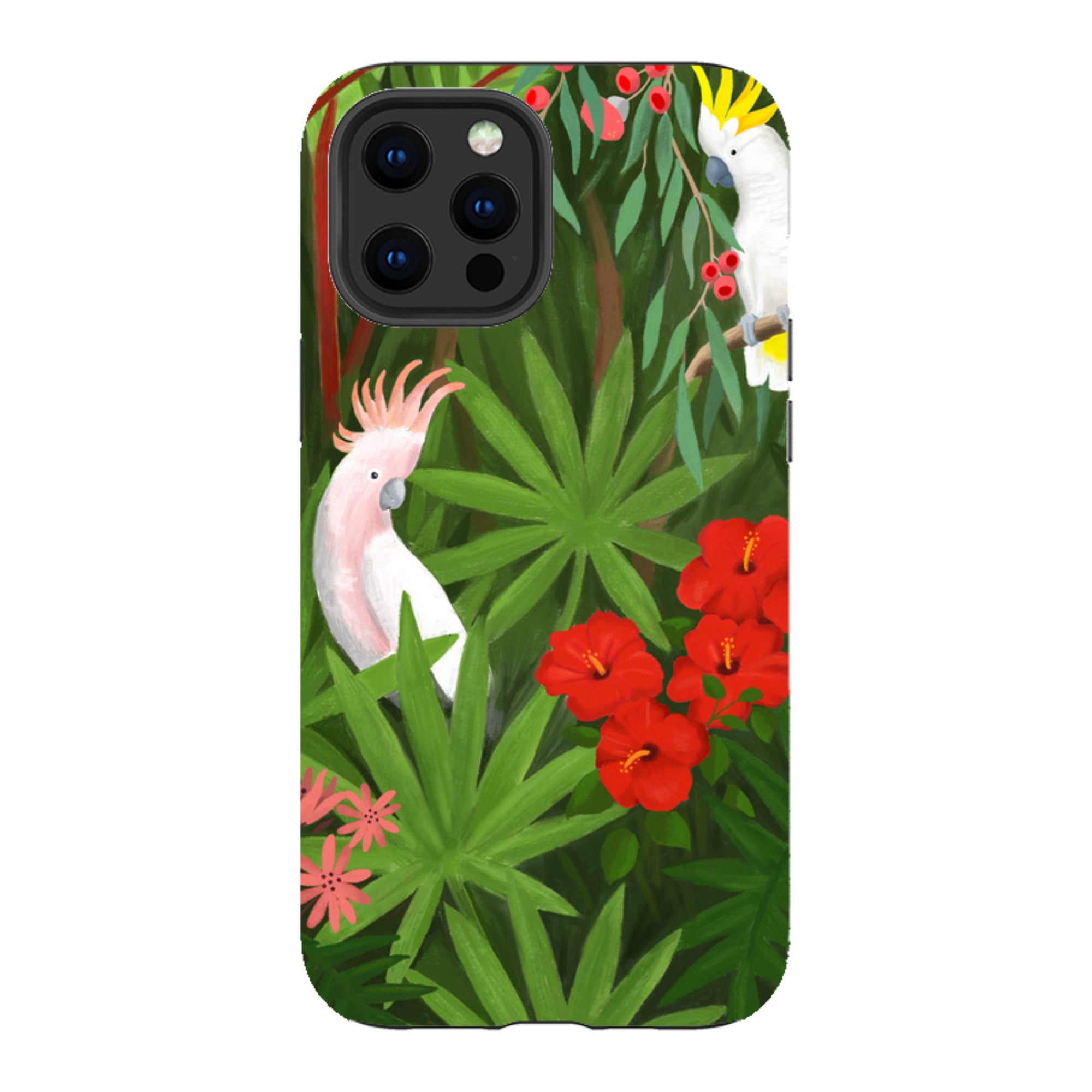 iPhone Tough Case - Cockatoo Jungle By Bex Parkin
