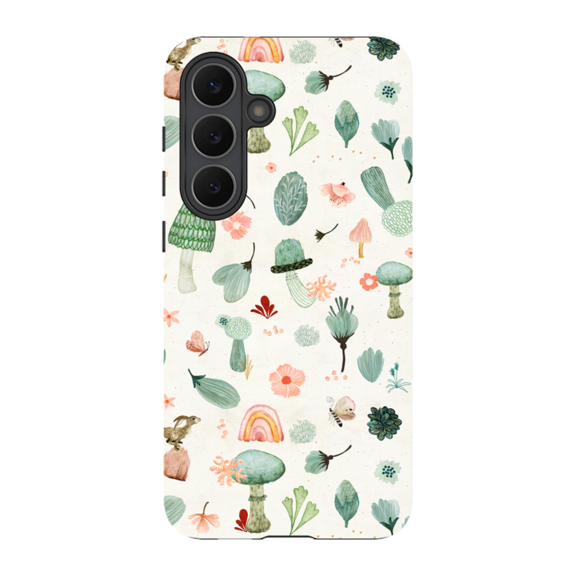 Samsung Tough Case - Mushroom World Cream By Katherine Quinn