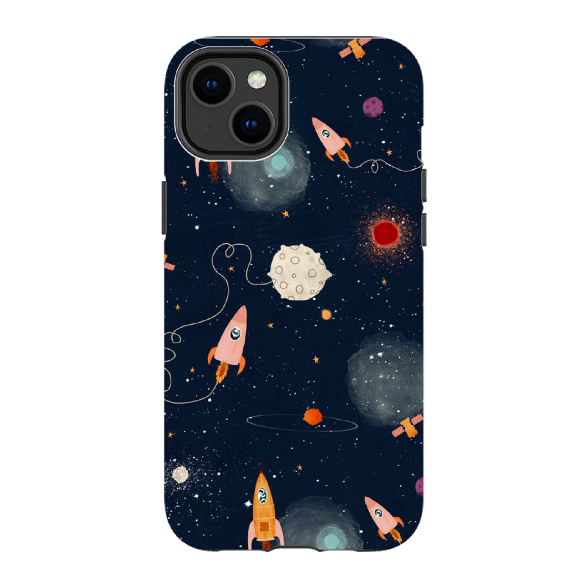 iPhone Tough Case - Rockets Midnight By Katherine Quinn
