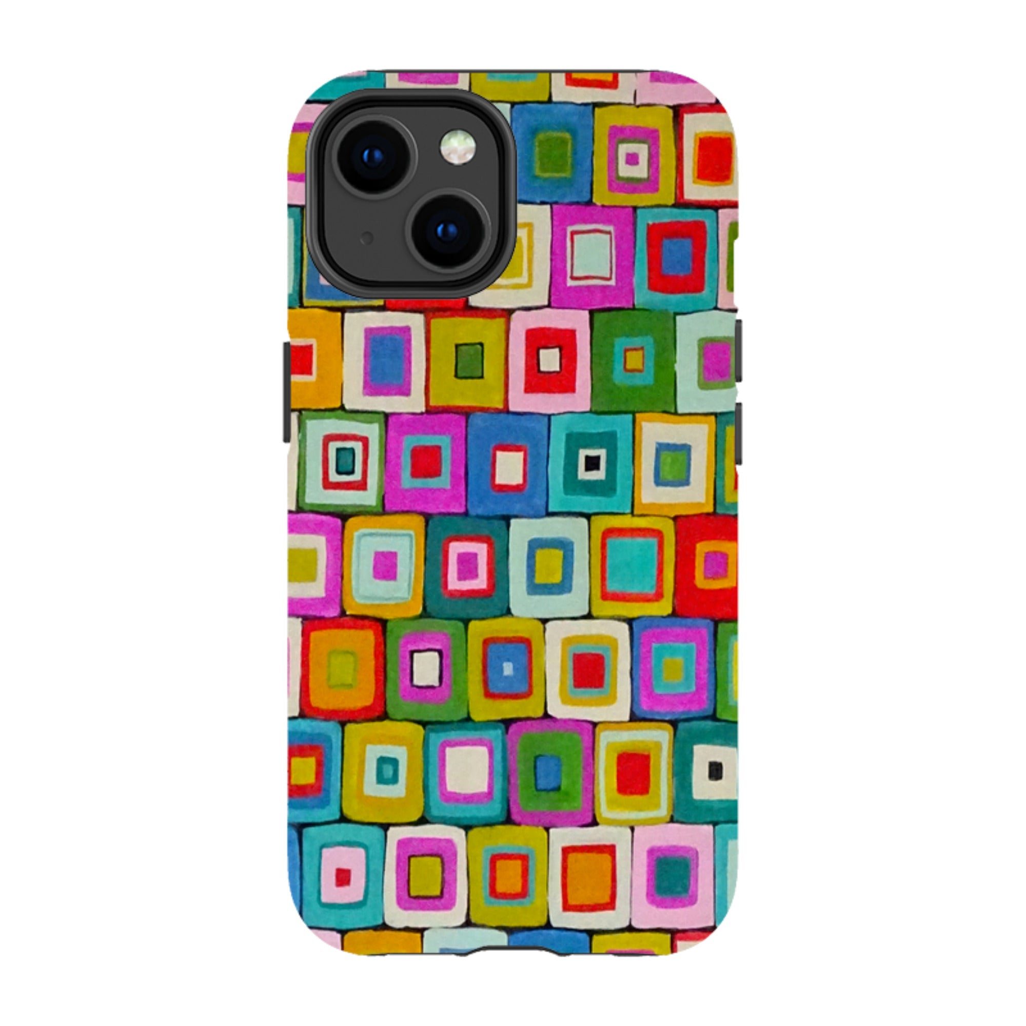 iPhone Tough Case - Atelier Blanket Squares Bright By Sarah Campbell