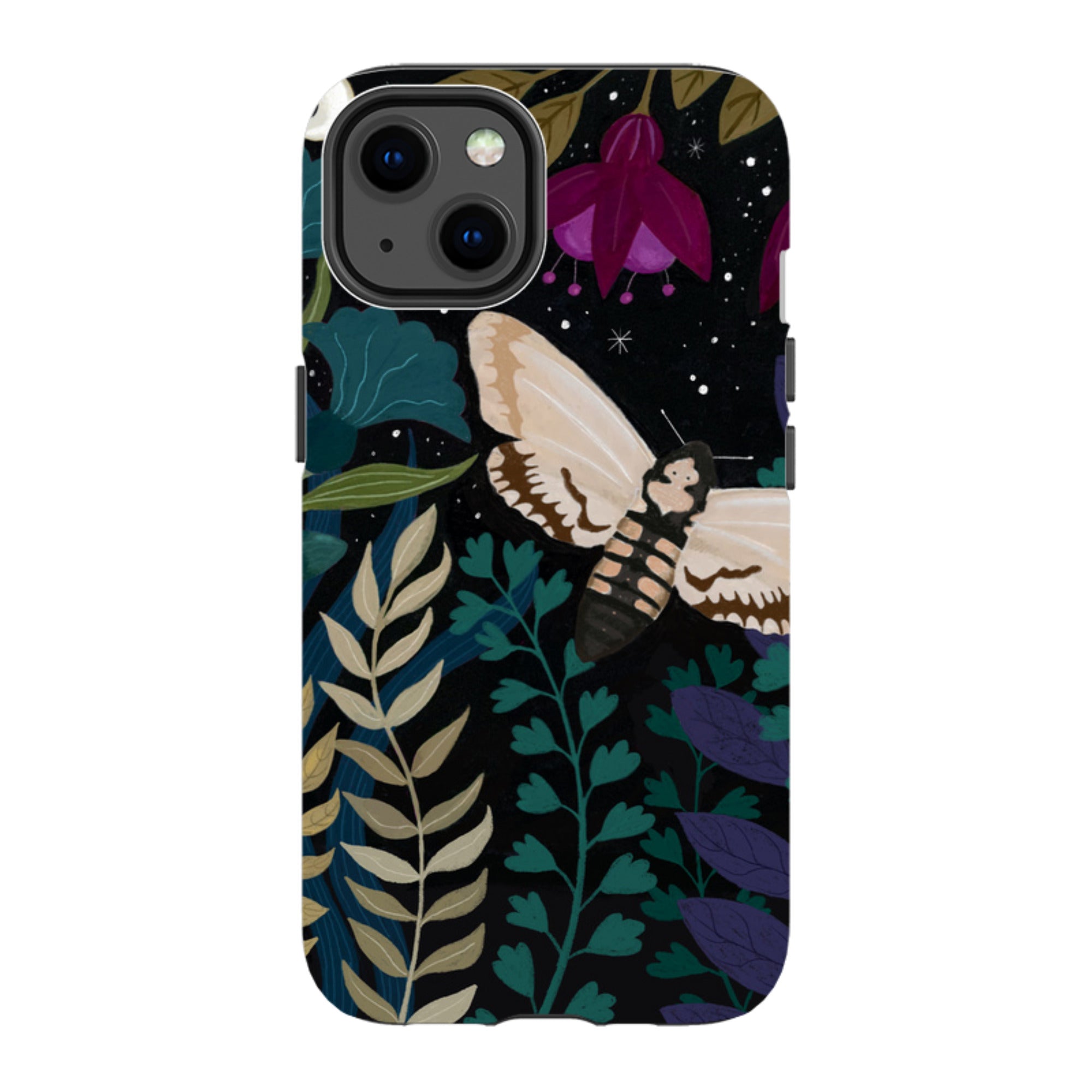 iPhone Tough Case - Midnight Moths By Bex Parkin
