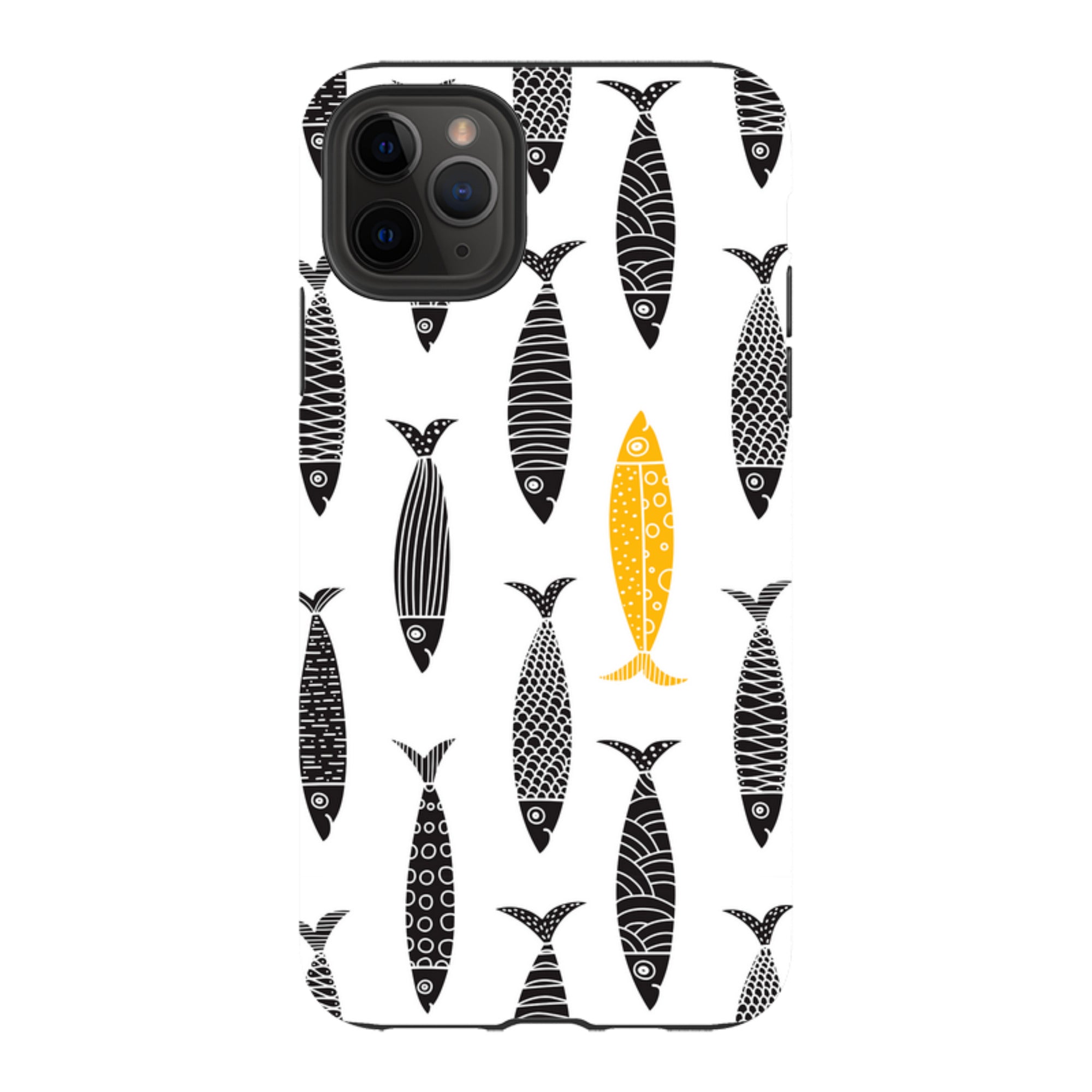 iPhone Case - Black and Gold Sardines