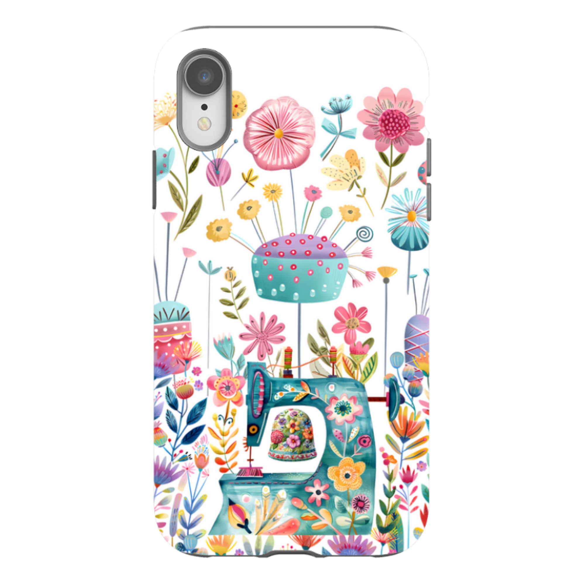 iPhone Case - Floral Sewing Machine