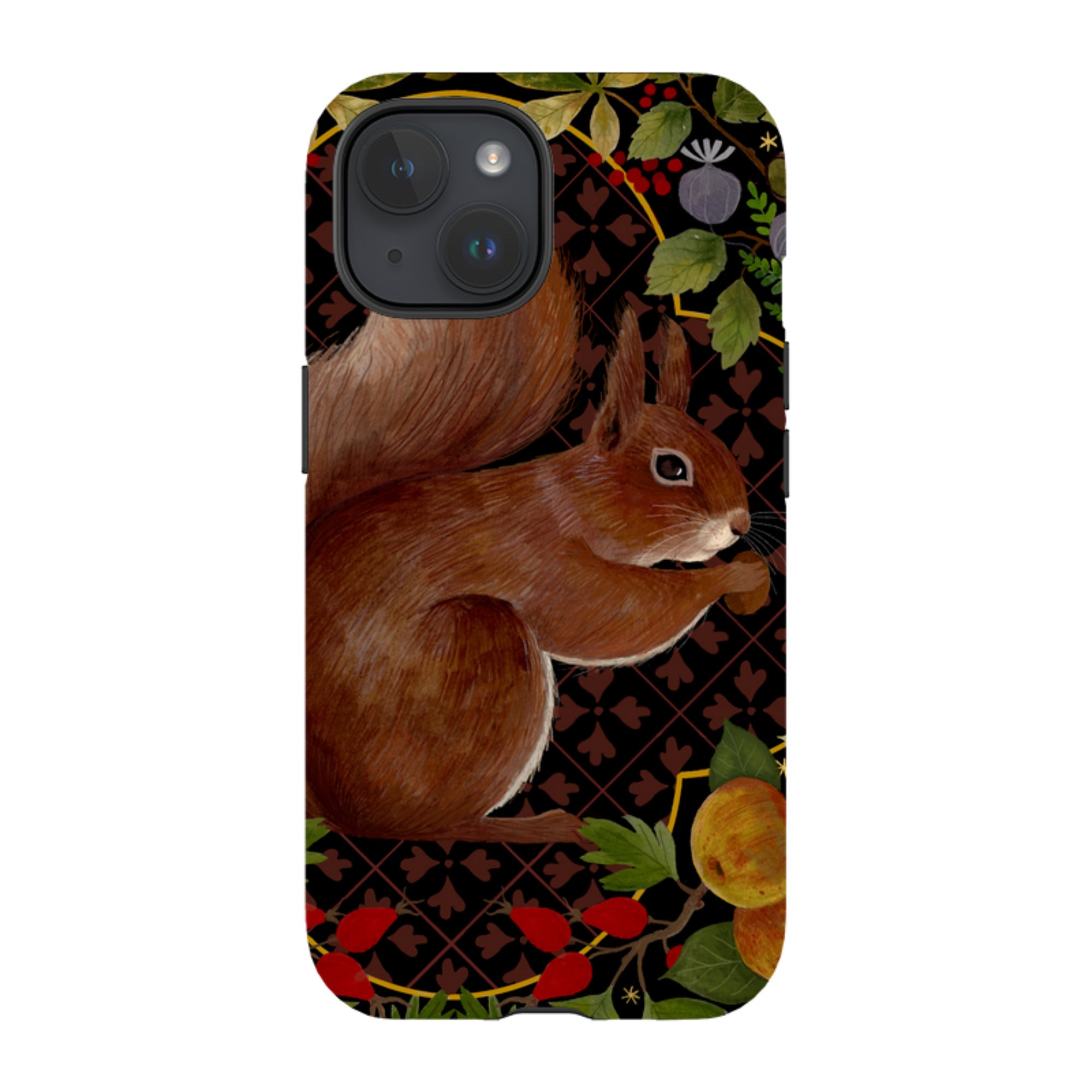 iPhone Tough Case - Squirrel Border By Bex Parkin