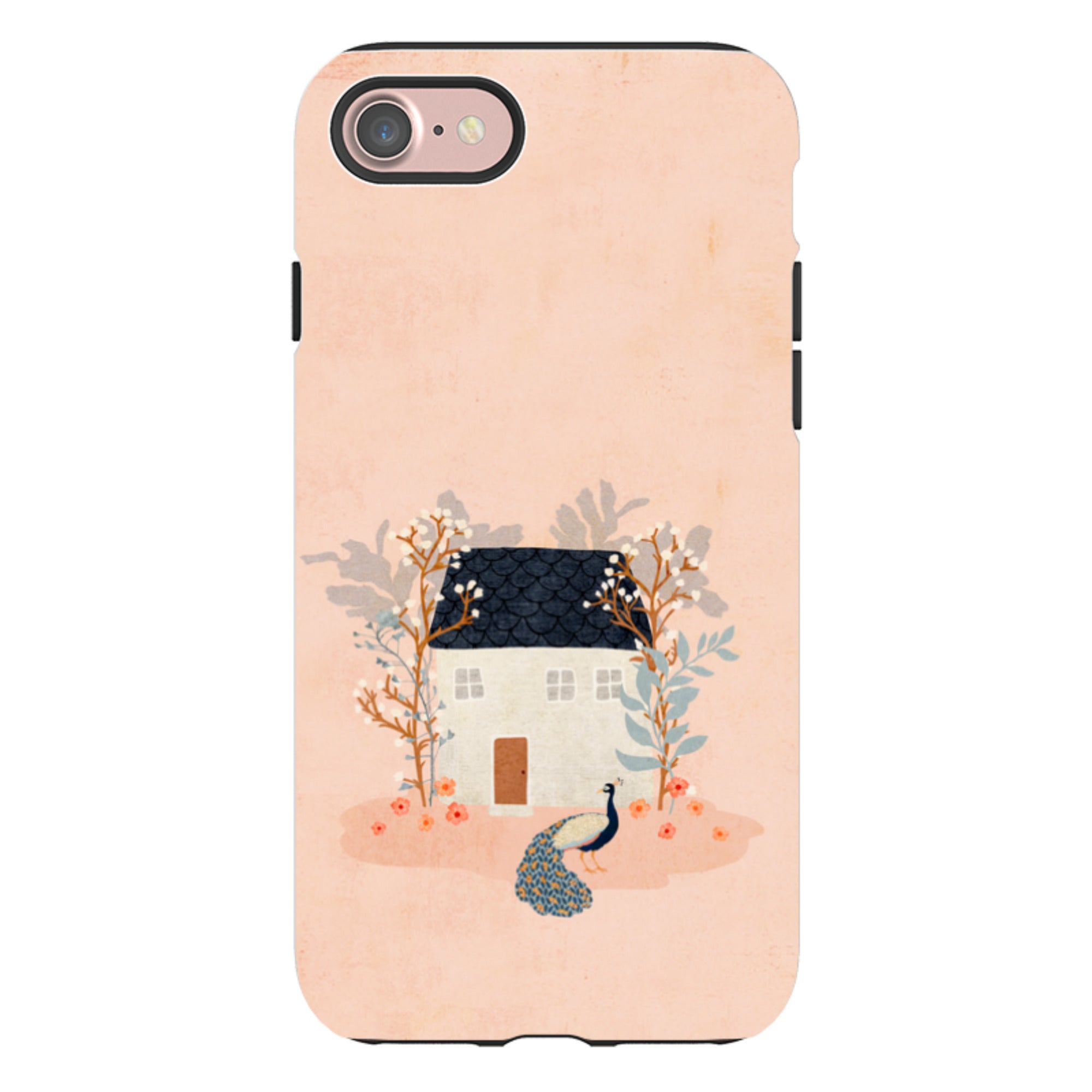 iPhone Tough Case - Home Pink By Katherine Quinn