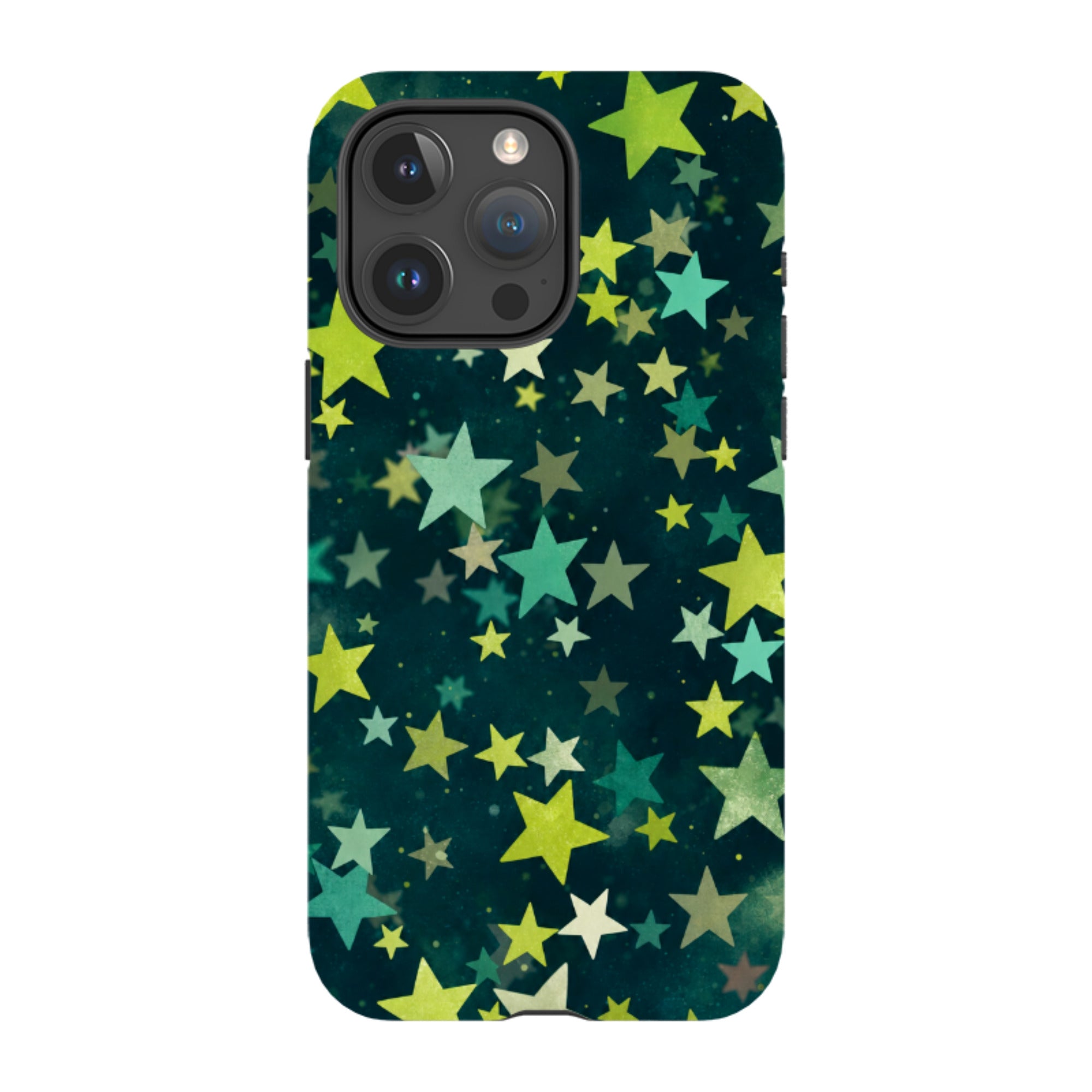 iPhone Tough Case - Green Galaxy Star
