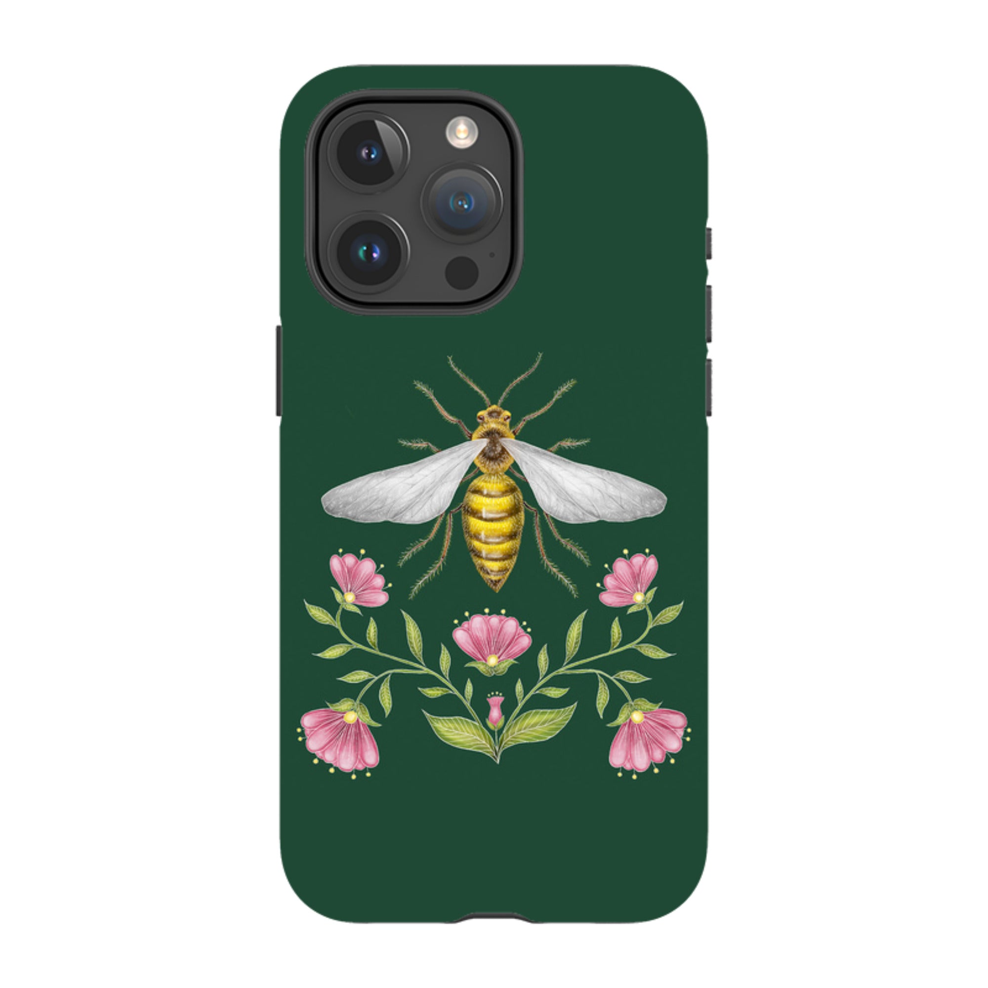iPhone Tough Case - Wings Of Freedom Emerald By Catherine Rowe