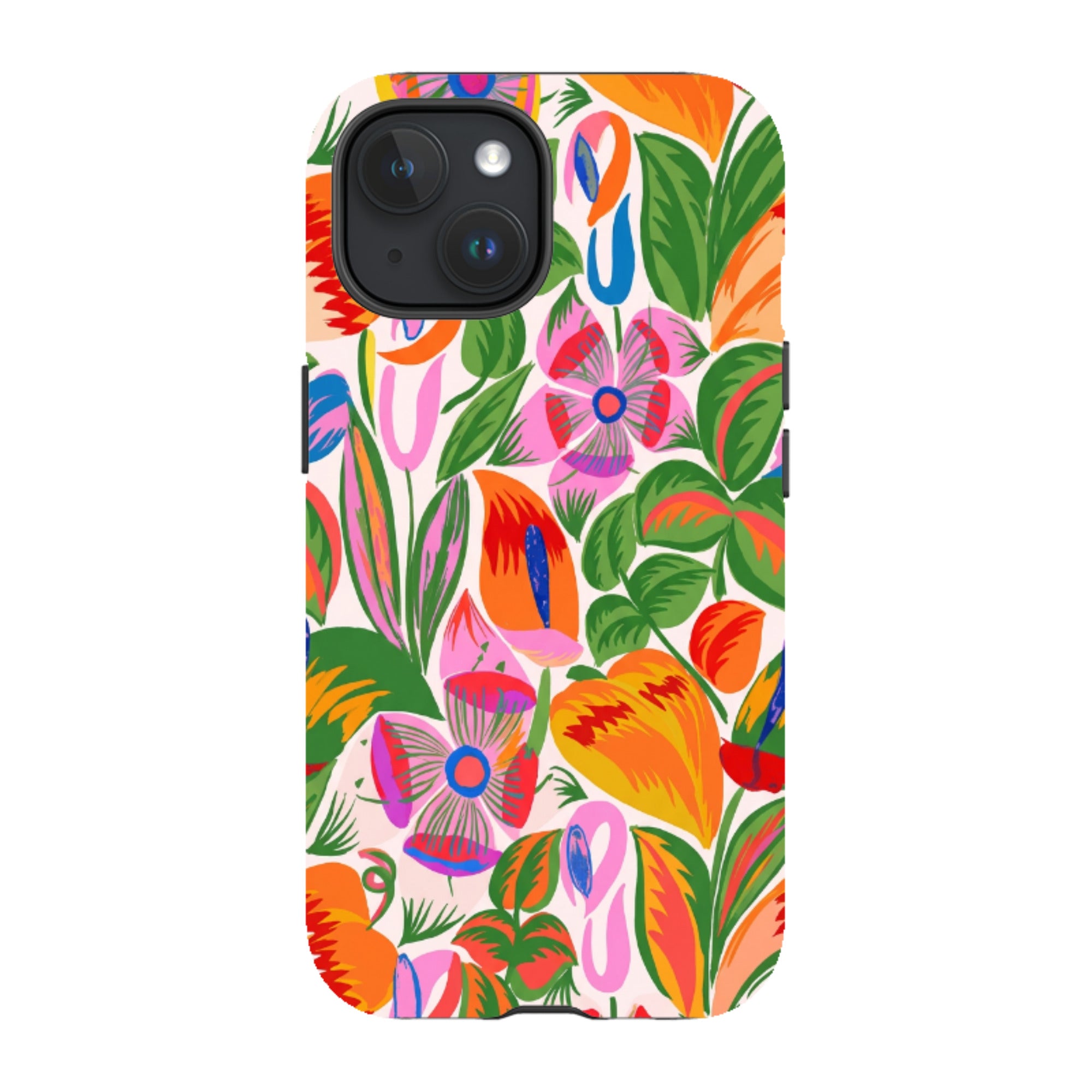 iPhone MagSafe Tough Case - Vintage Tropical Floral