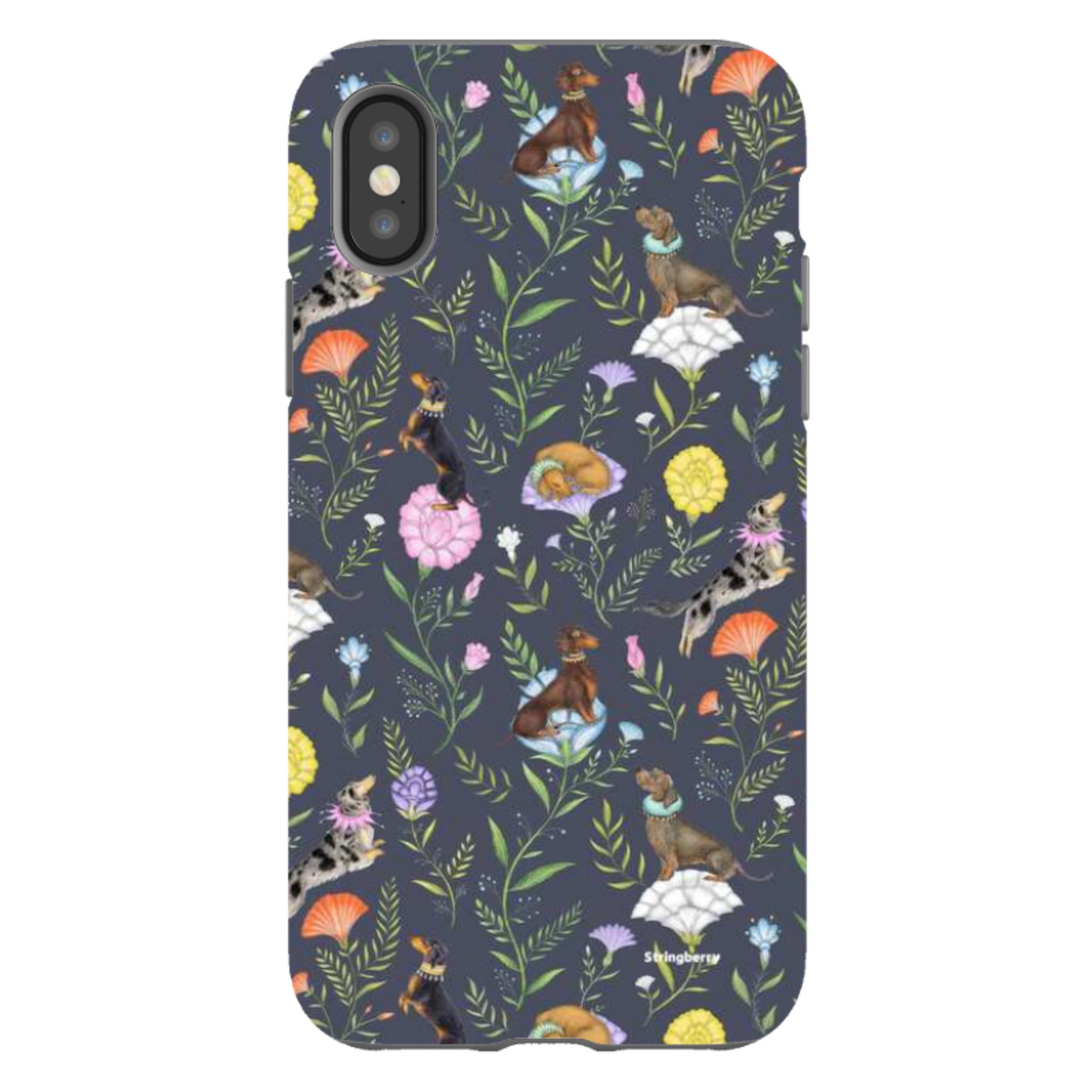 iPhone Tough Case - Doxy Day Afternoon Slate By Catherine Rowe
