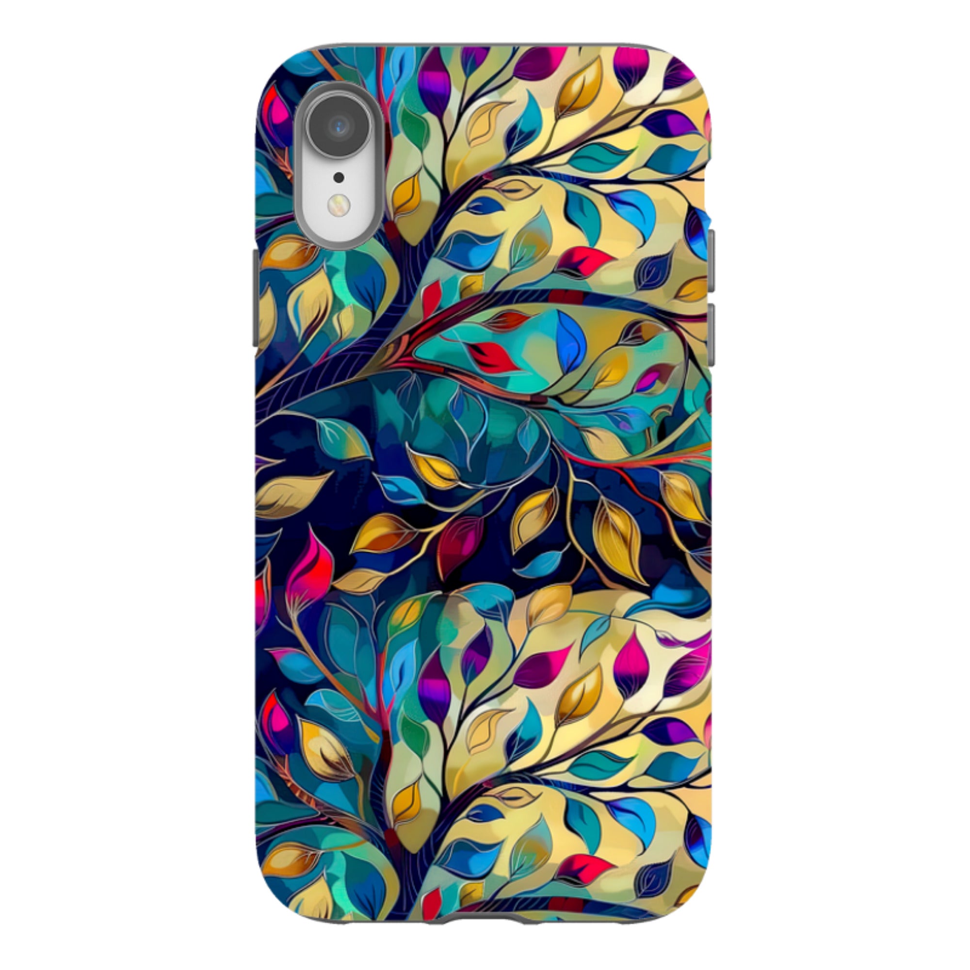 iPhone Case - Teal Leaves