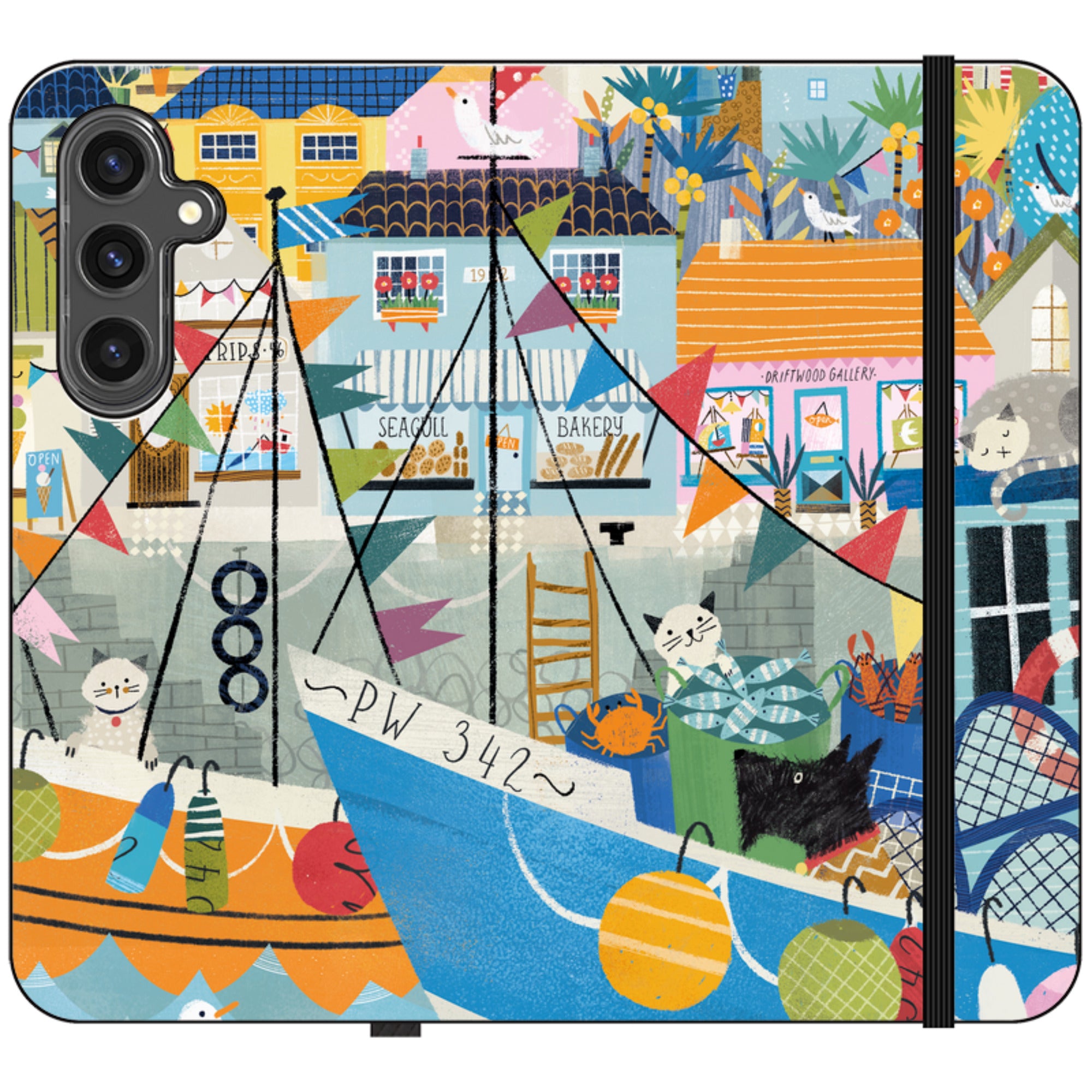 Night Harbour Wallet Case By Ali Brookes