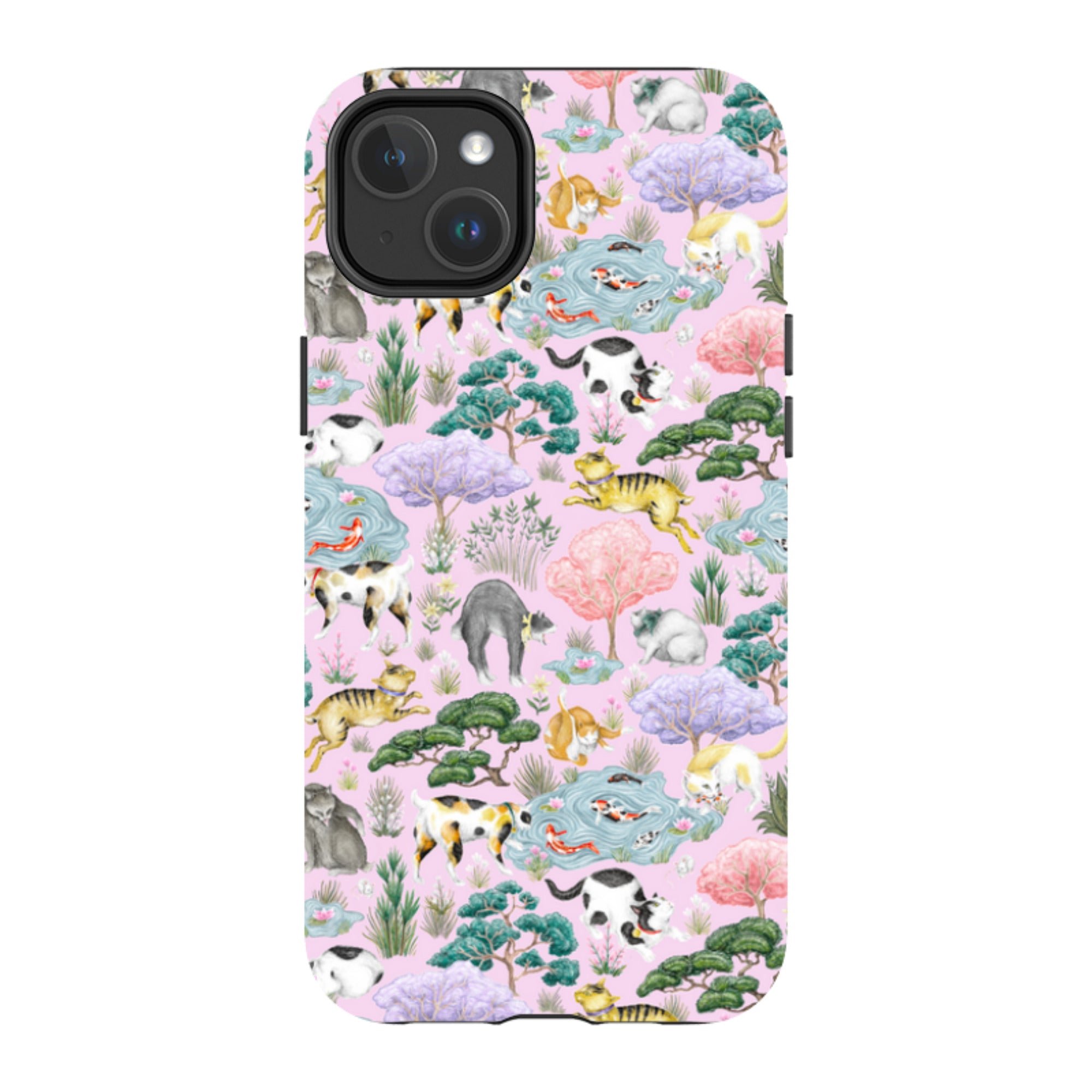 iPhone MagSafe Tough Case - Cat Garden By Catherine Rowe