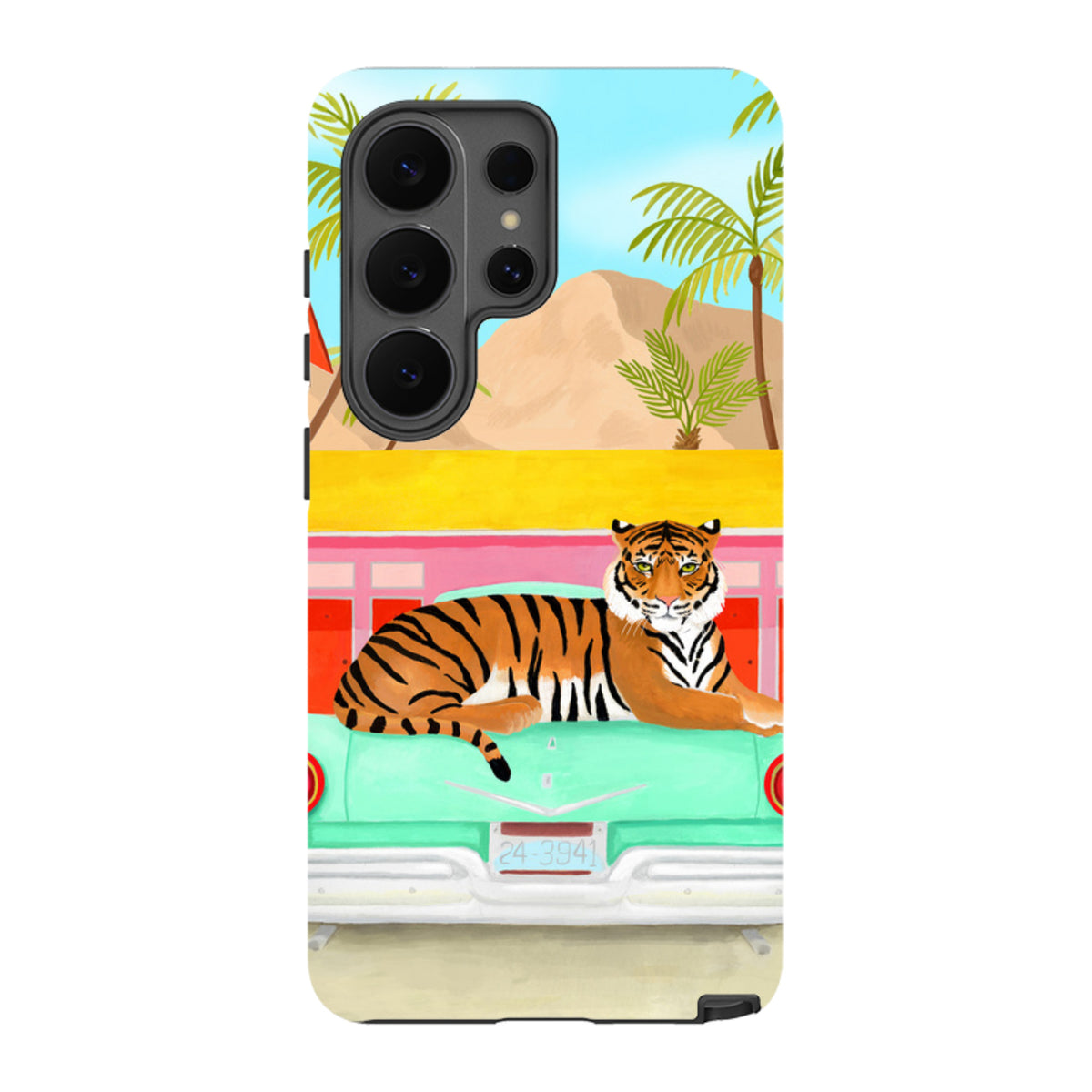 Samsung Tough Case - Palm Motel Tiger By Bex Parkin