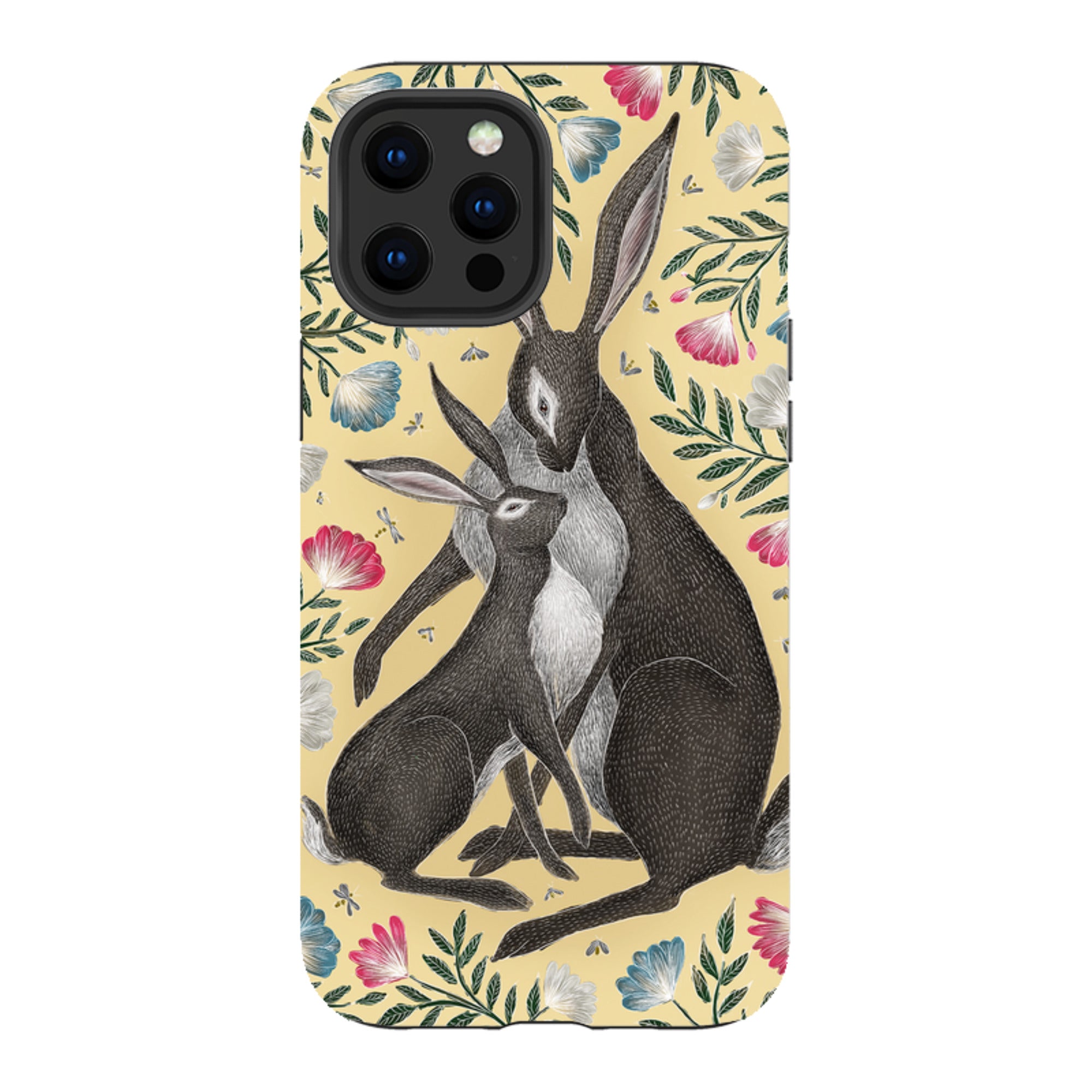 iPhone Tough Case - Mother And Baby Hare By Catherine Rowe